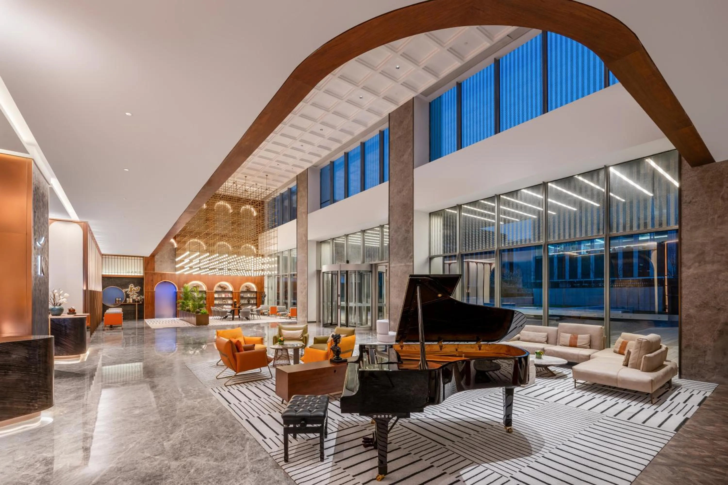 Lobby or reception in Novotel Shanghai Baoshan Jiusi