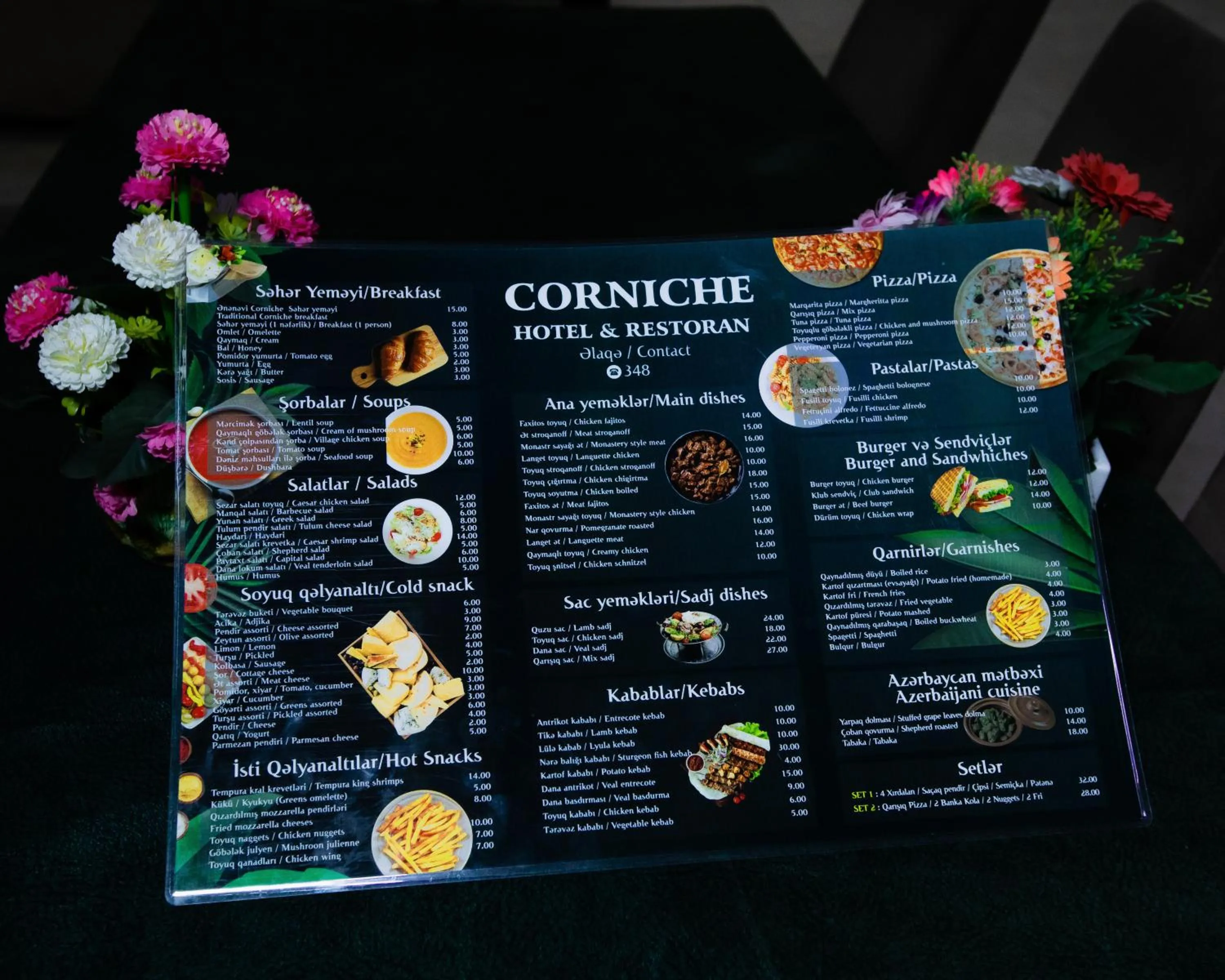Restaurant/places to eat in Corniche White City Hotel