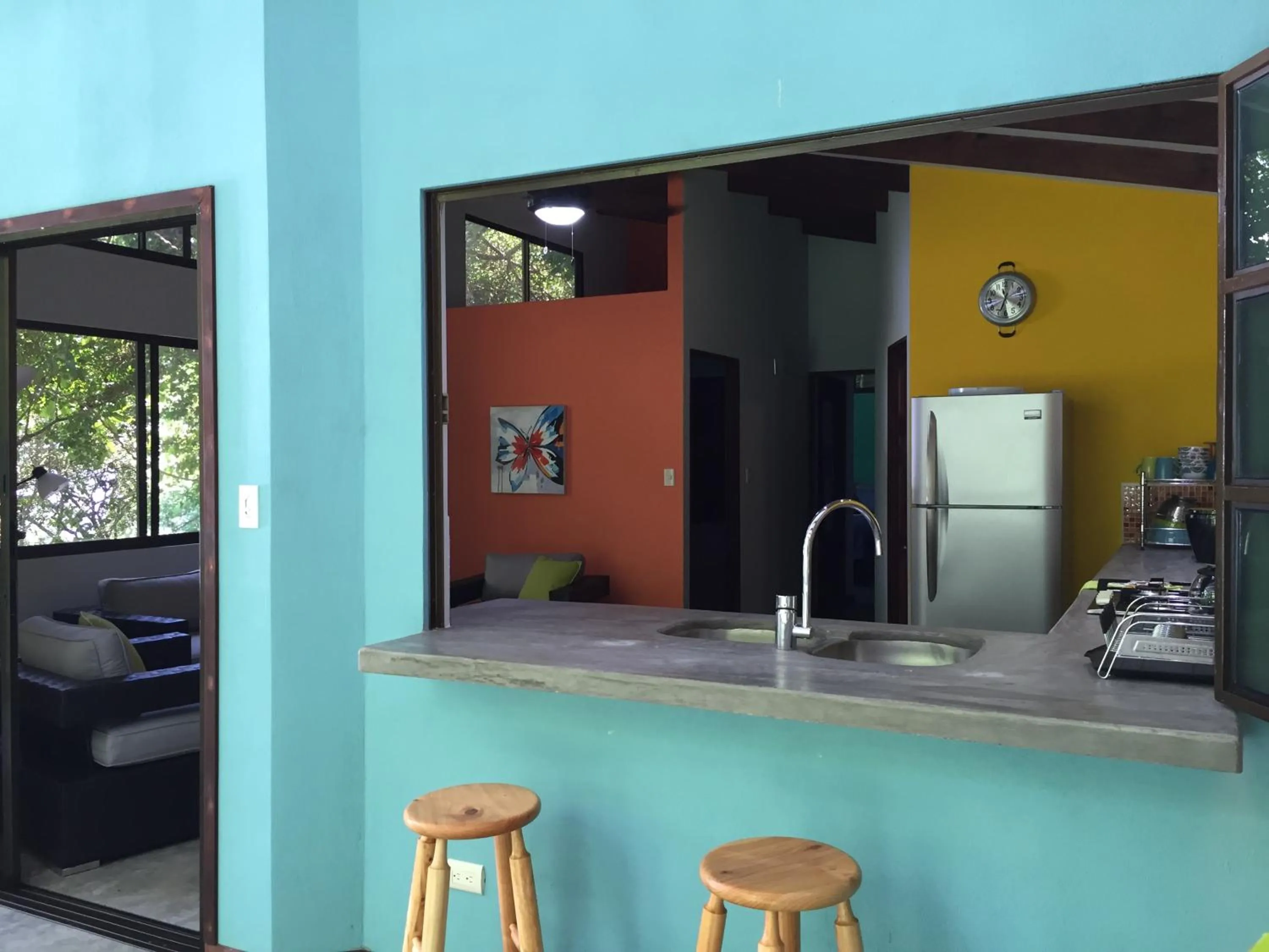 Kitchen or kitchenette in Luz En El Cielo Eco-B&B/Hostel