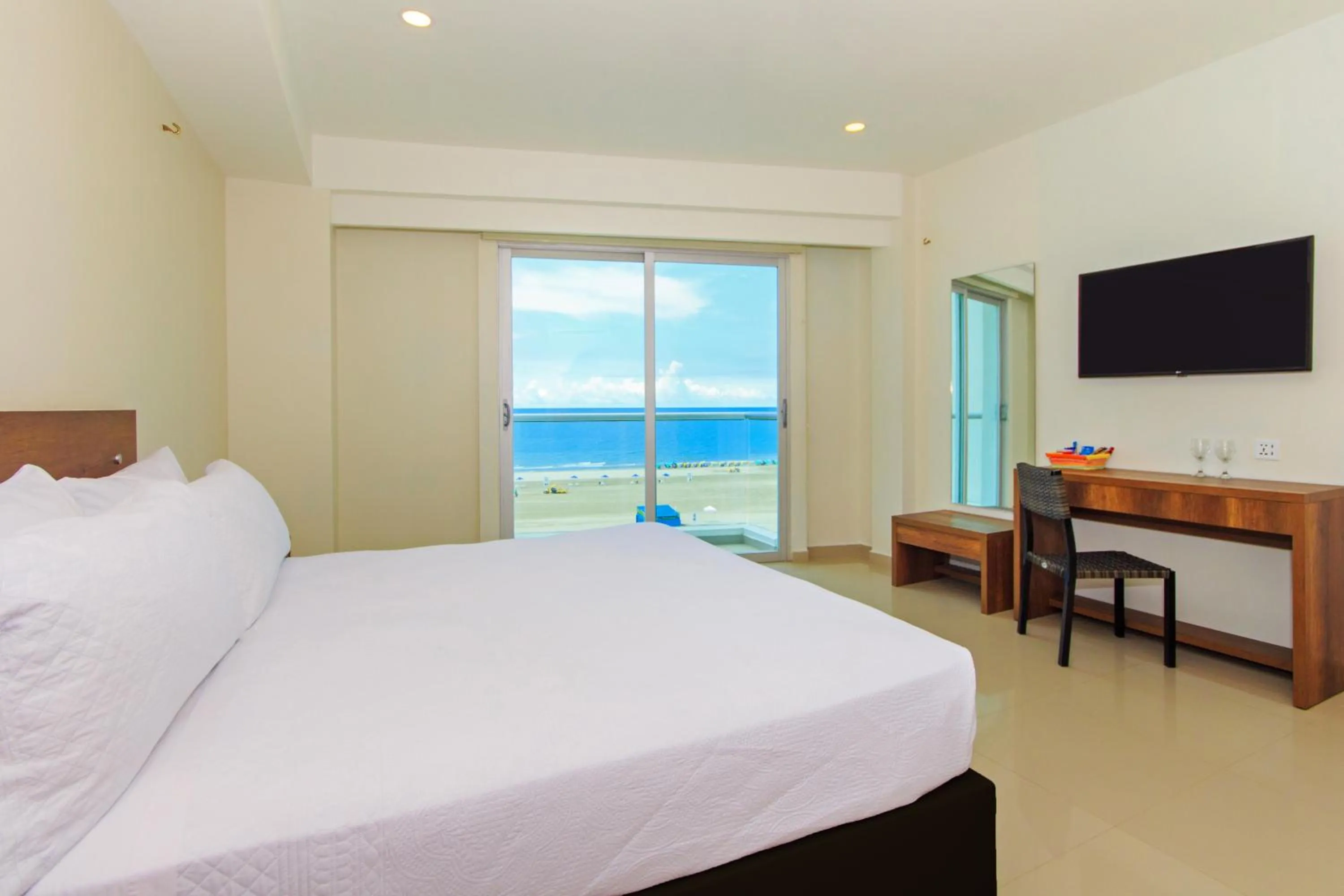 Bed in Hotel Summer Frente Al Mar