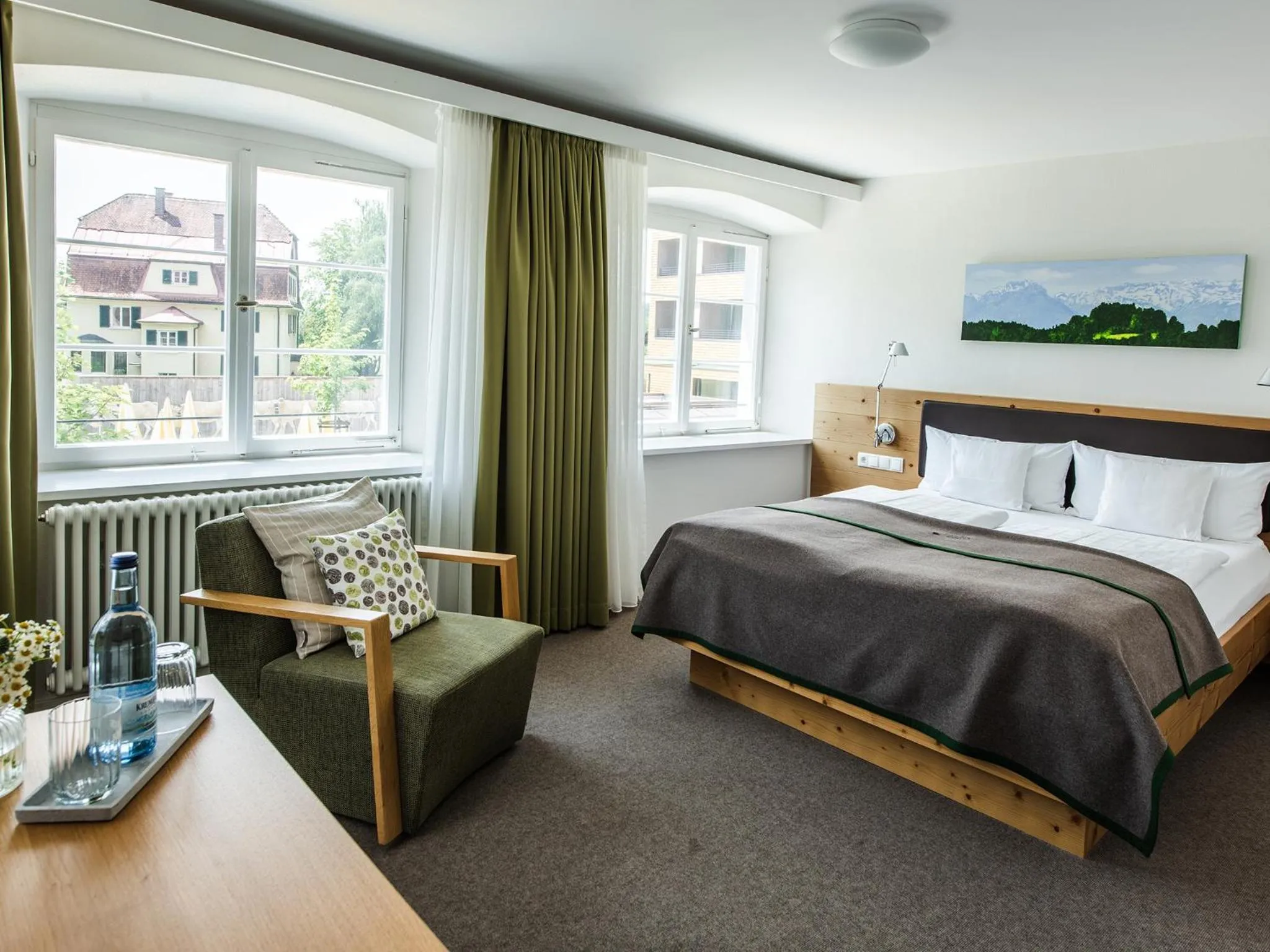 Photo of the whole room, Bed in Hofgut Farny