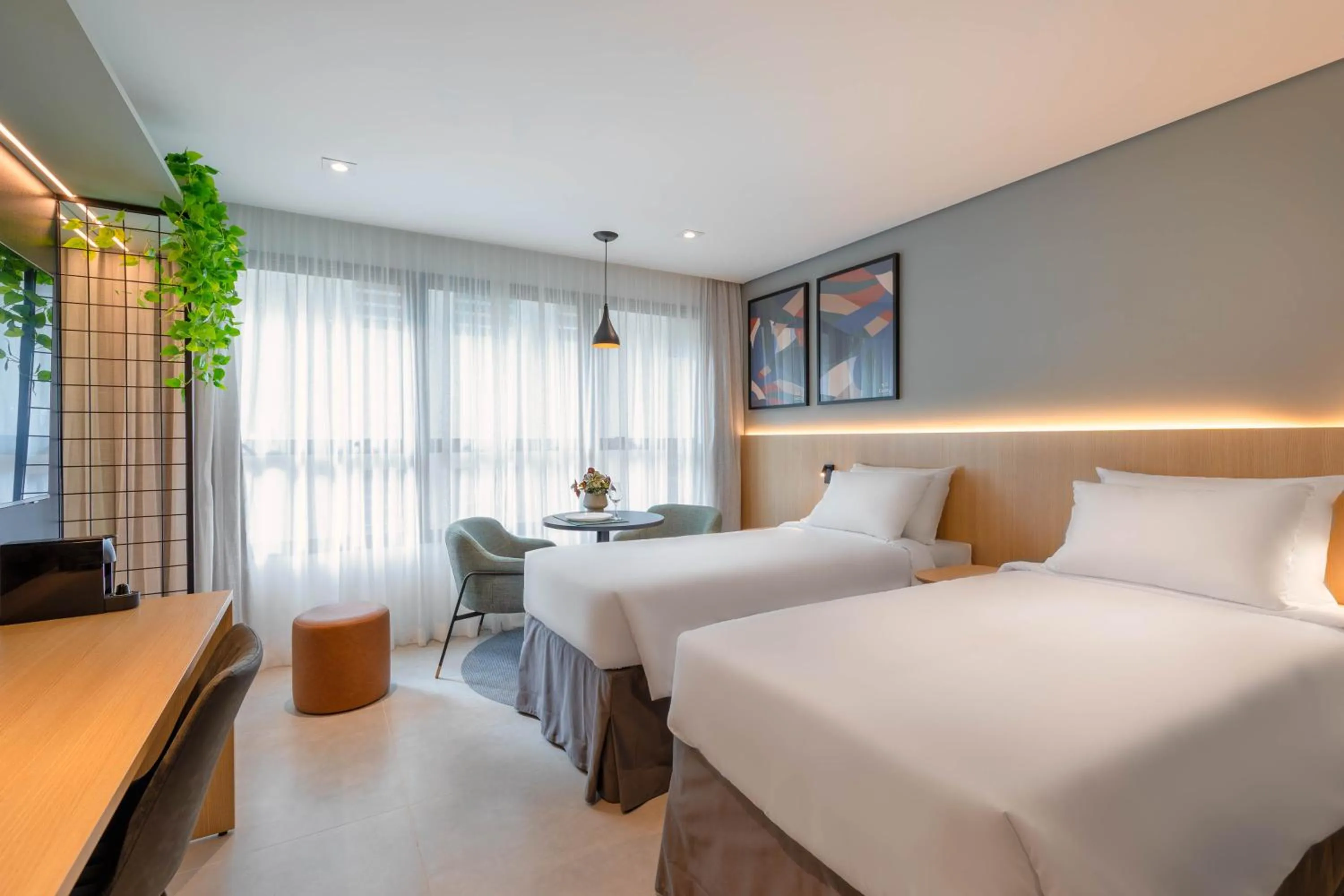 Bed in Cozzy Premium Paulista Hotel