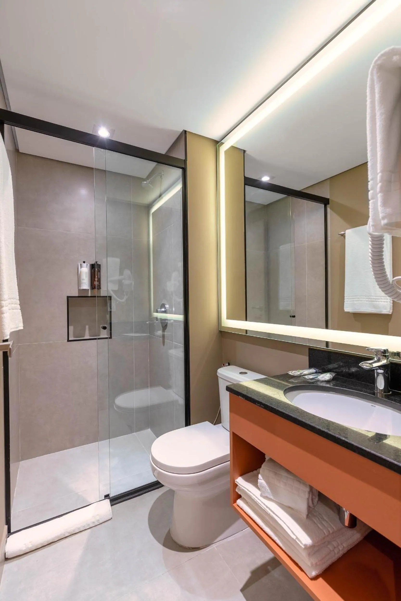 Shower in Cozzy Premium Paulista Hotel