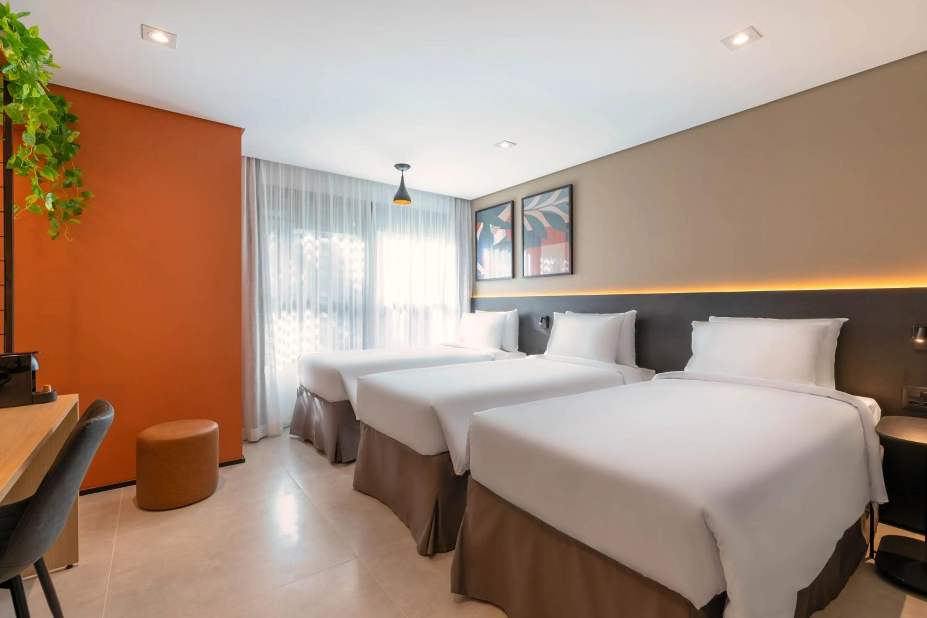 Bed in Cozzy Premium Paulista Hotel