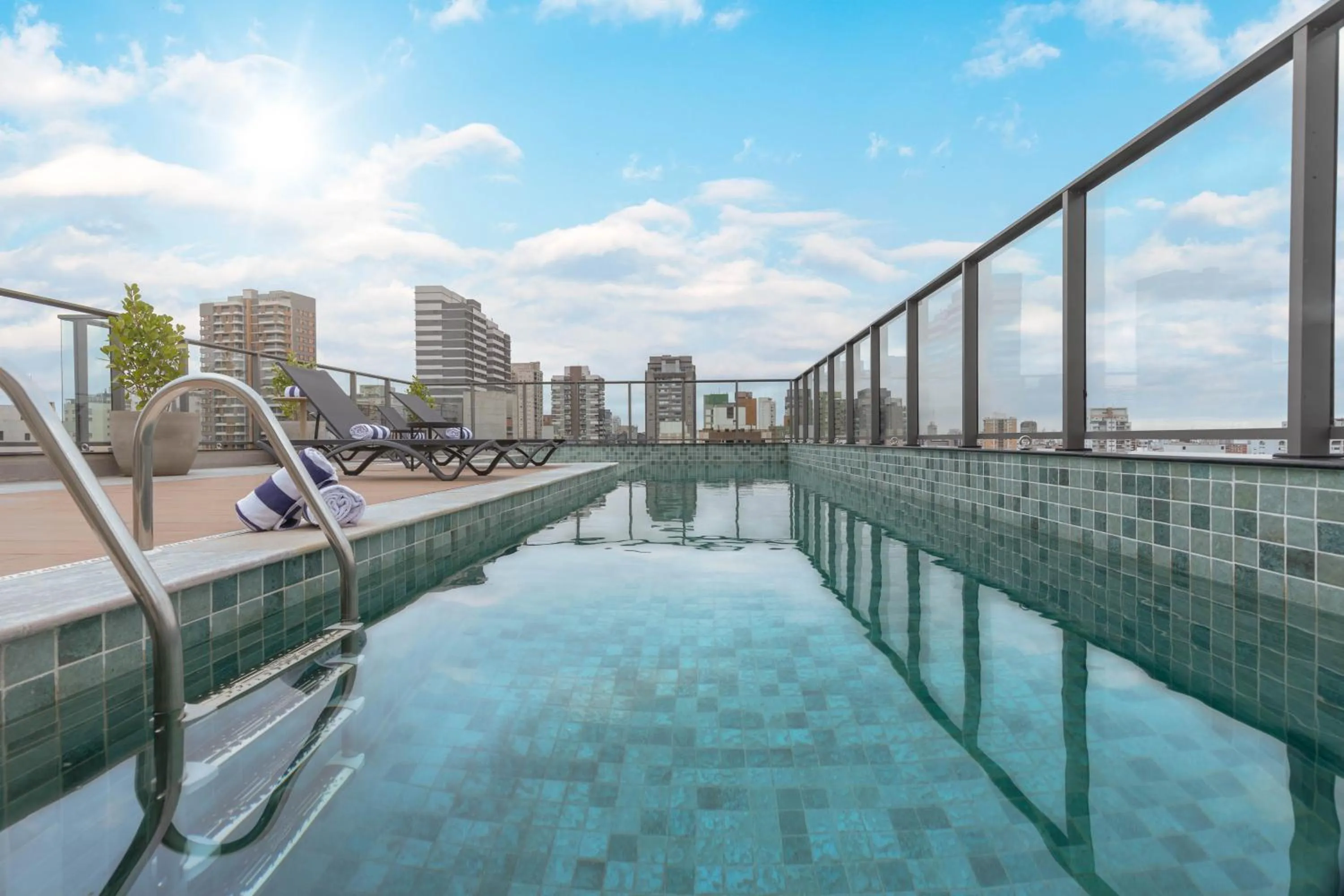 Pool view in Cozzy Premium Paulista Hotel