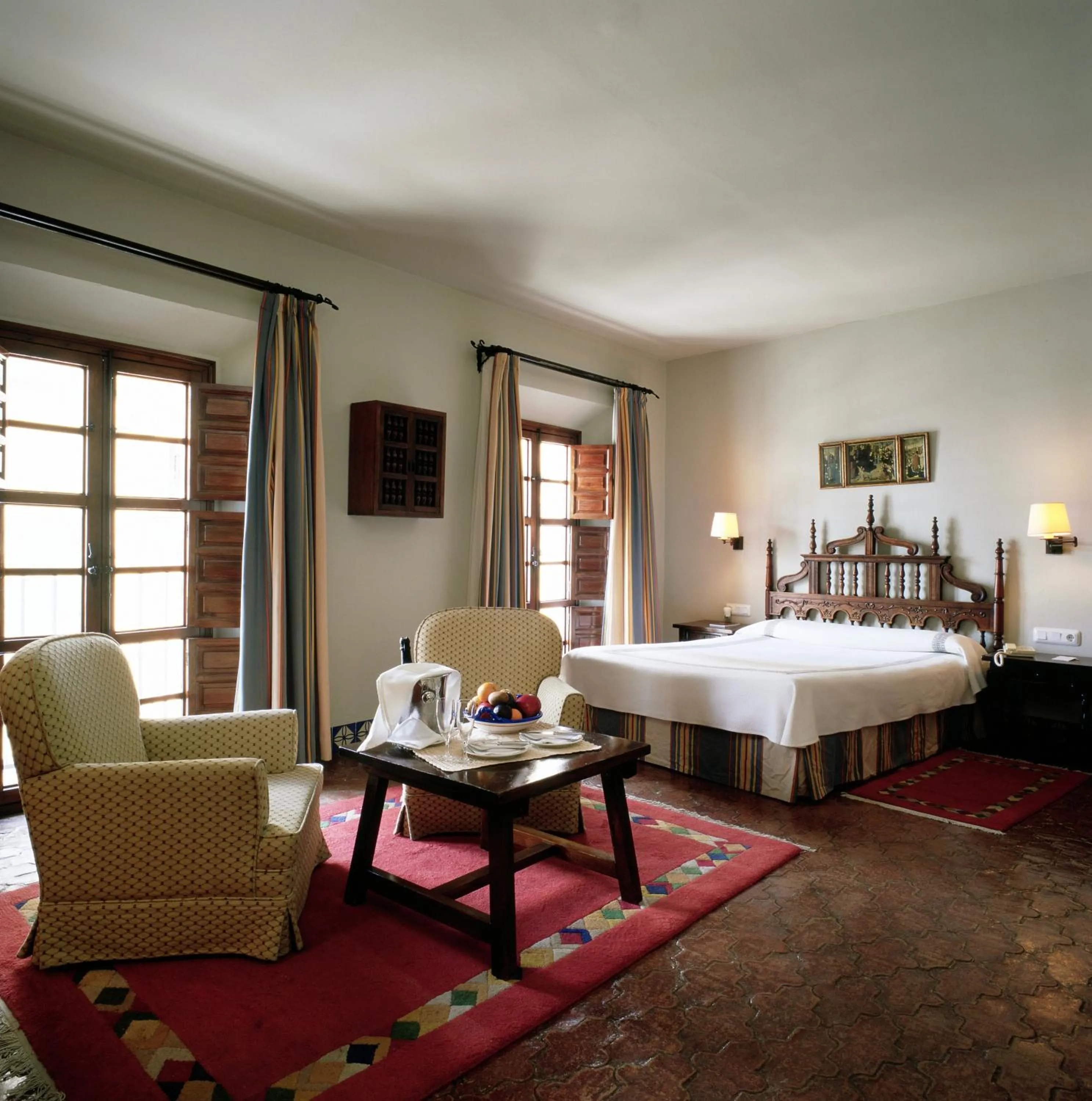 Bathroom, Bed in Parador de Arcos de la Frontera