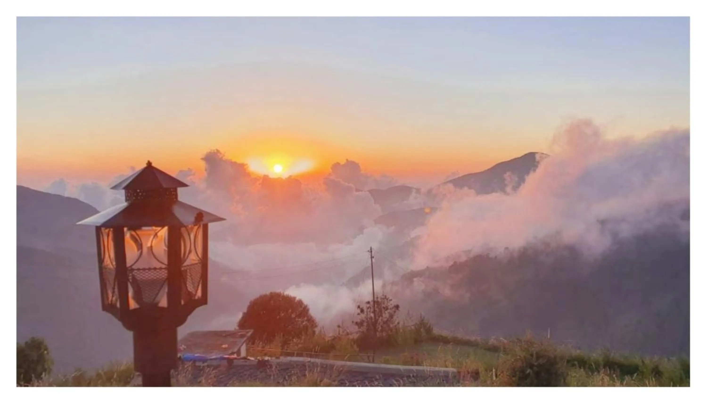 Mountain view in Hotel Hima-Aksh cottages In Sigri