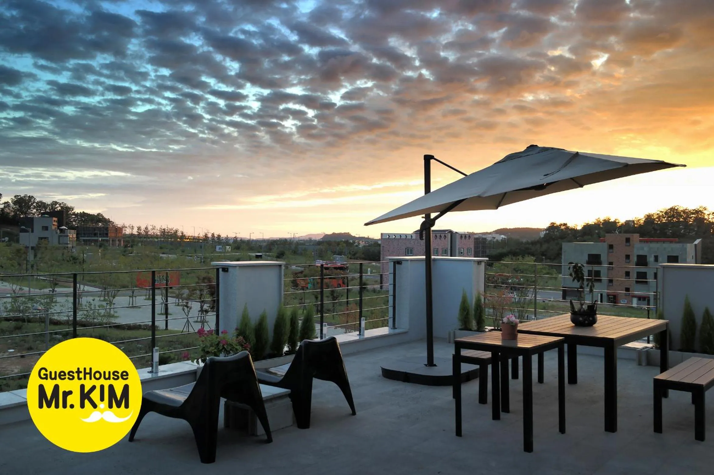 Patio in Mr. Kim Guesthouse