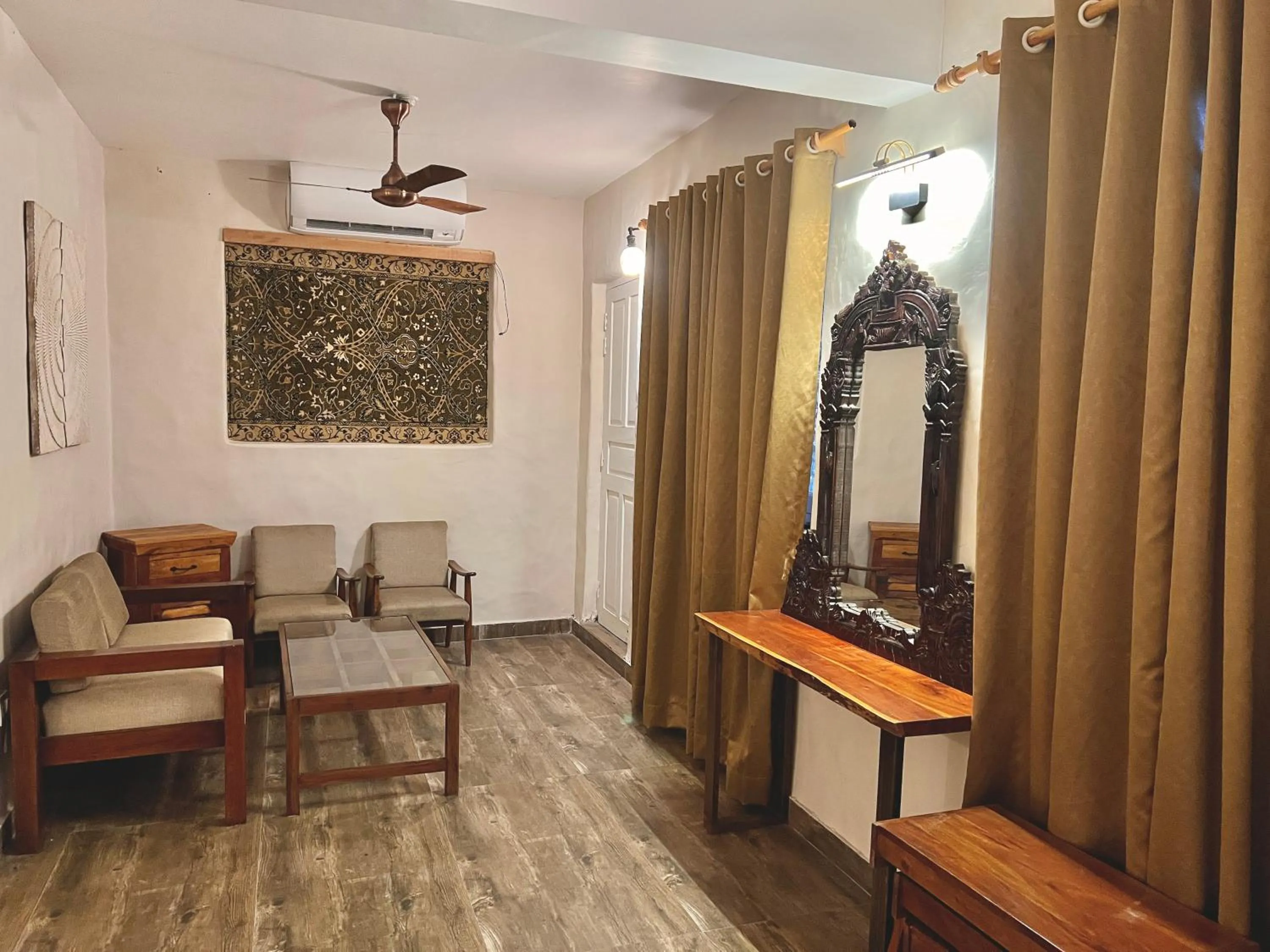 Seating area in Maati Resort by The Lake Hill