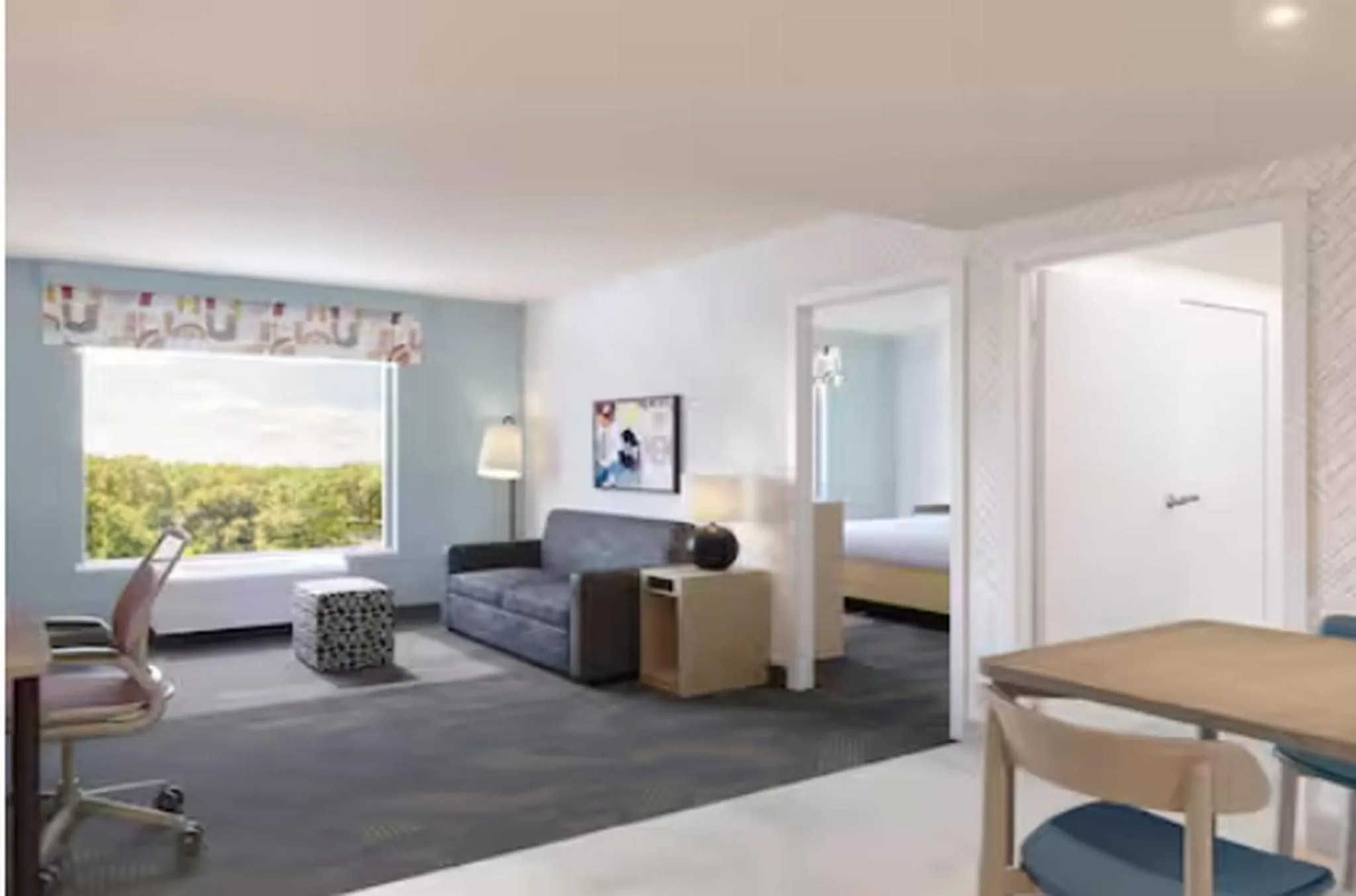 Bed in Home2 Suites By Hilton Weston Ft. Lauderdale