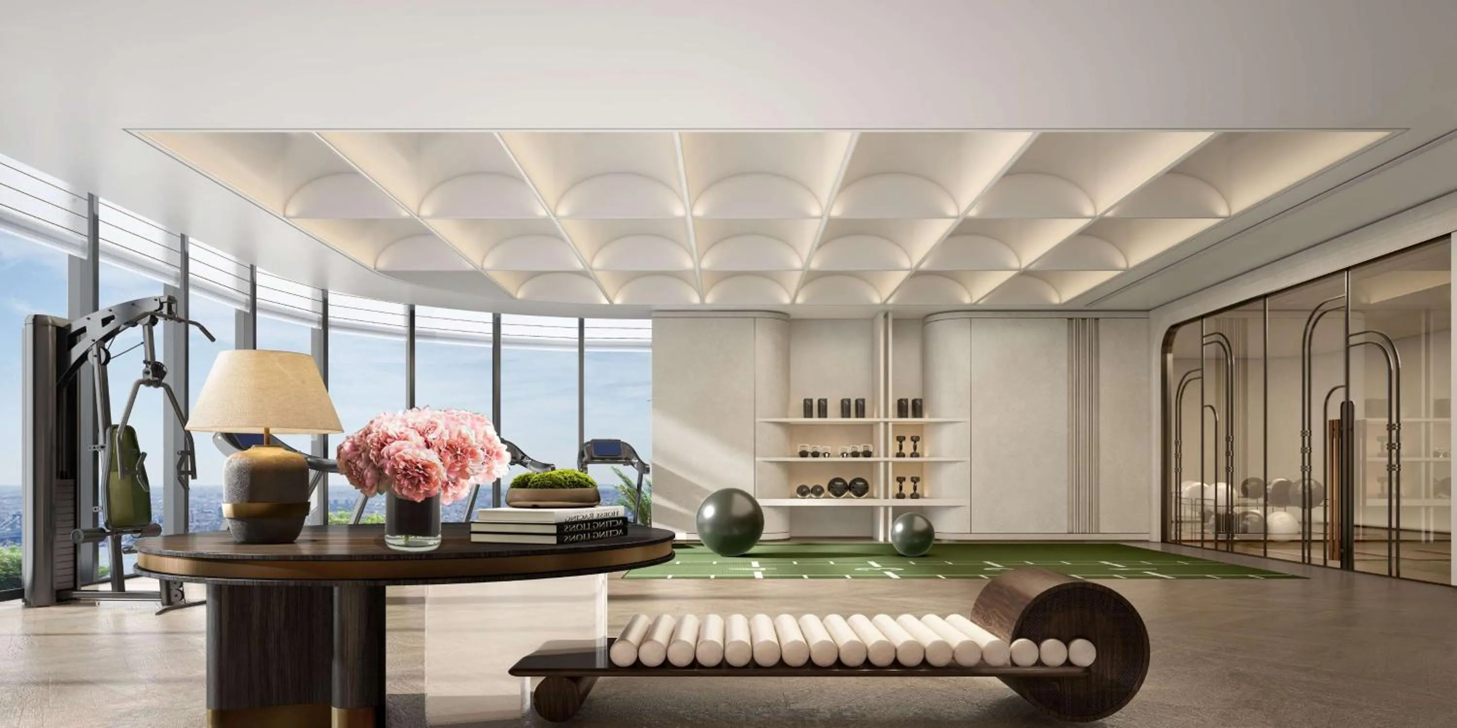 Fitness centre/facilities in Waldorf Astoria Shanghai Qiantan