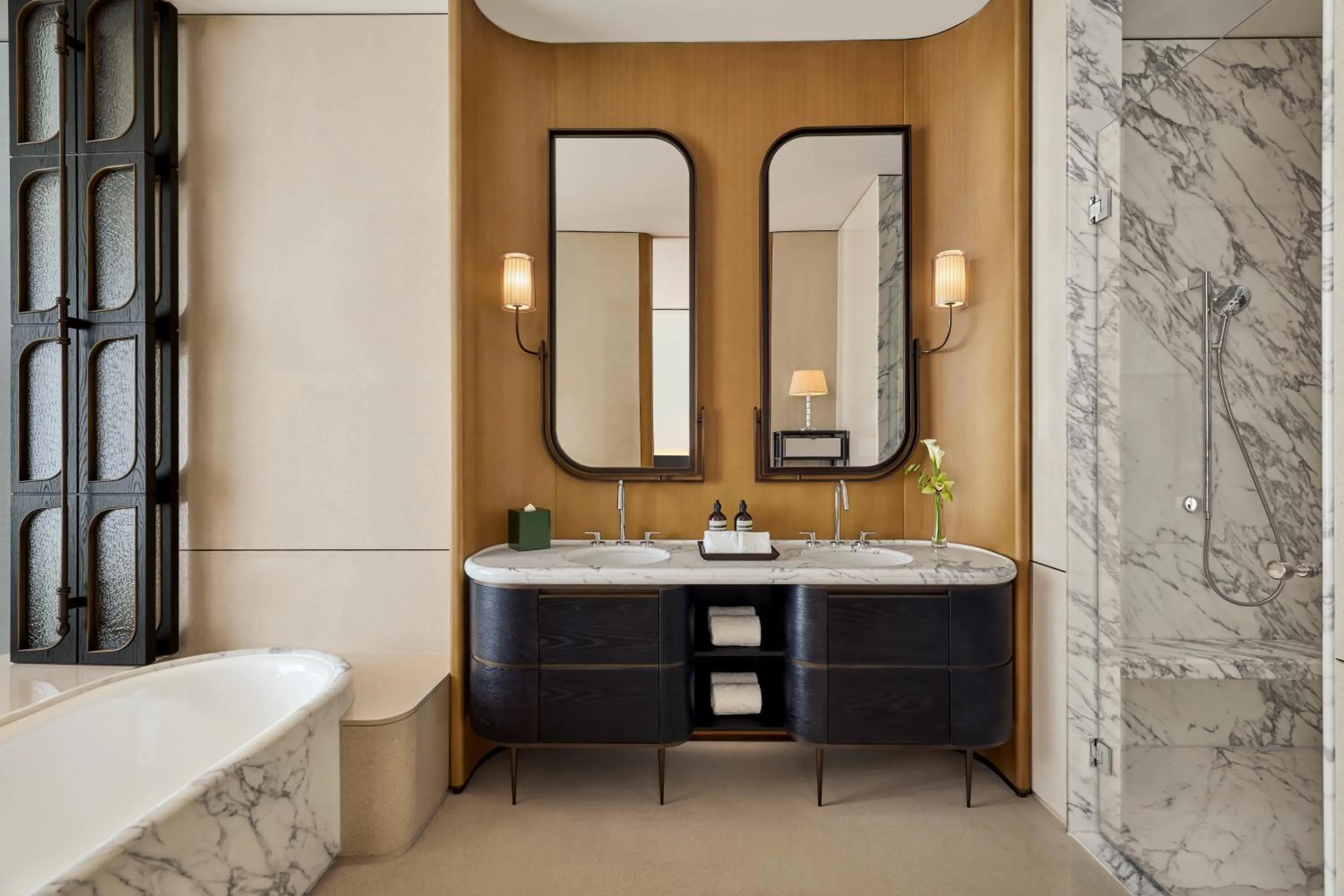 Bathroom in Waldorf Astoria Shanghai Qiantan