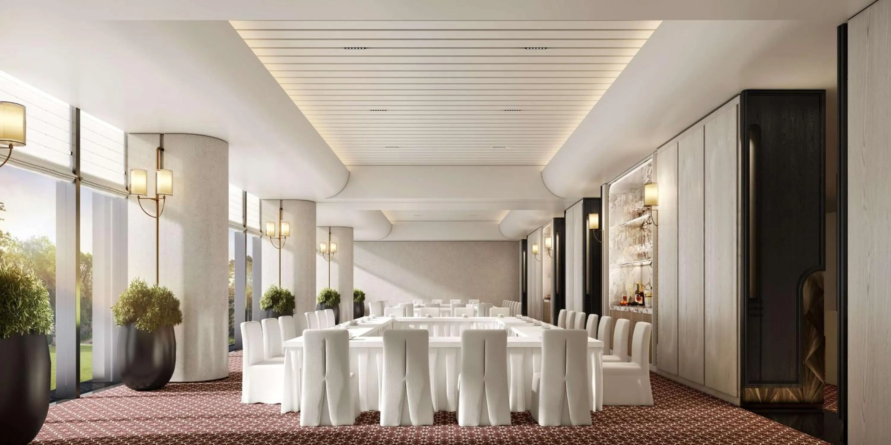 Meeting/conference room in Waldorf Astoria Shanghai Qiantan