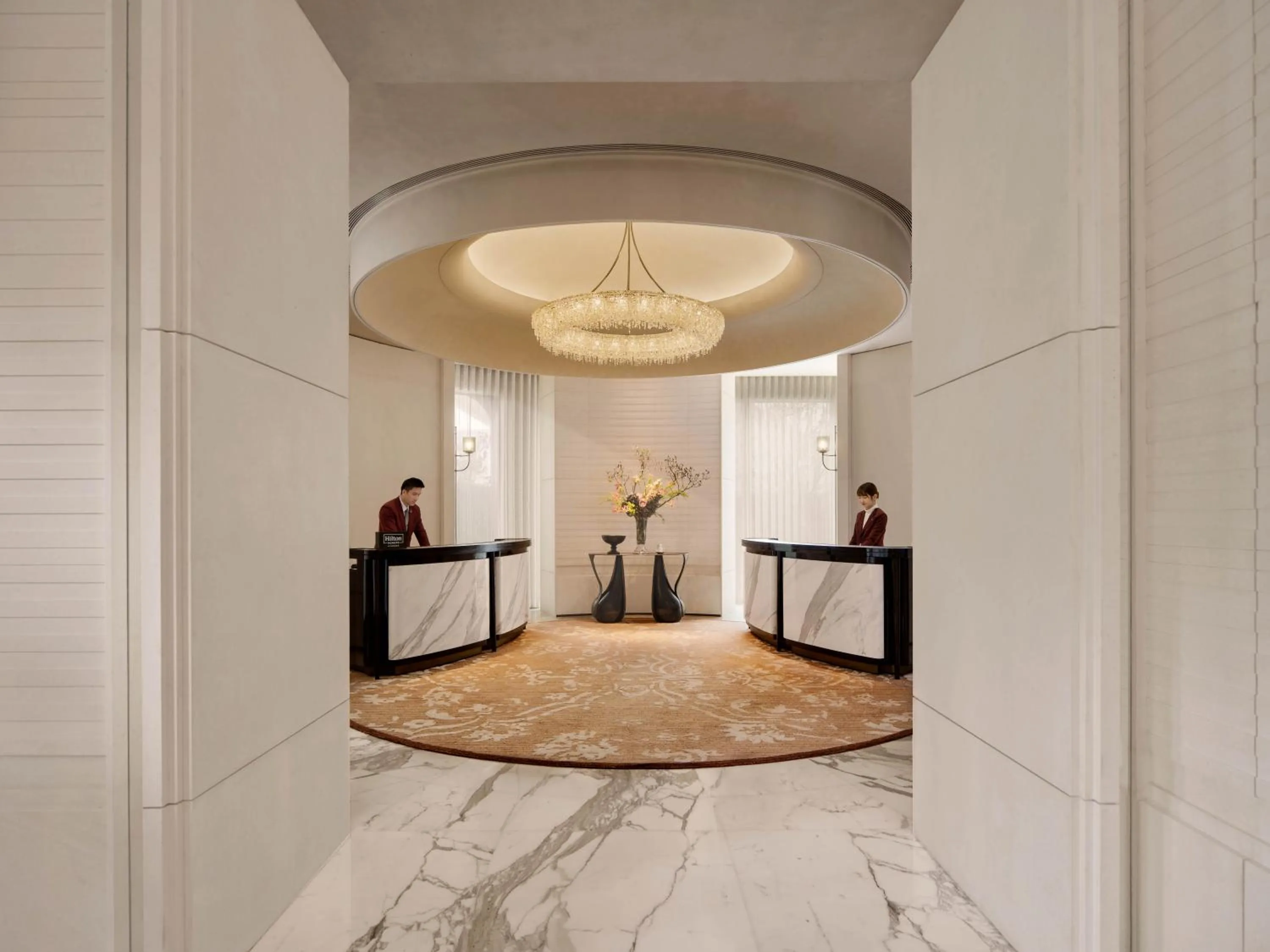 Lobby or reception in Waldorf Astoria Shanghai Qiantan