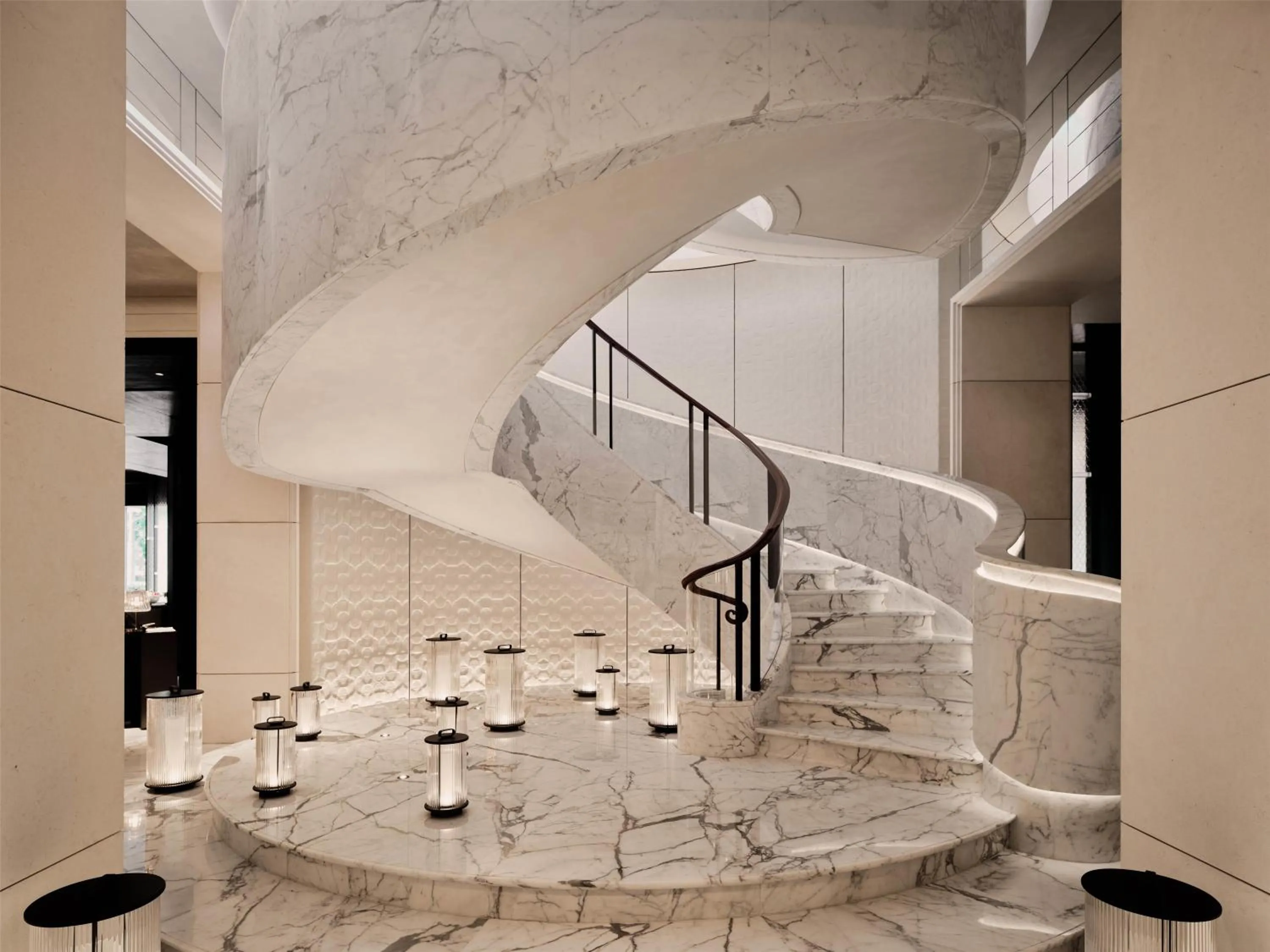 Lobby or reception in Waldorf Astoria Shanghai Qiantan