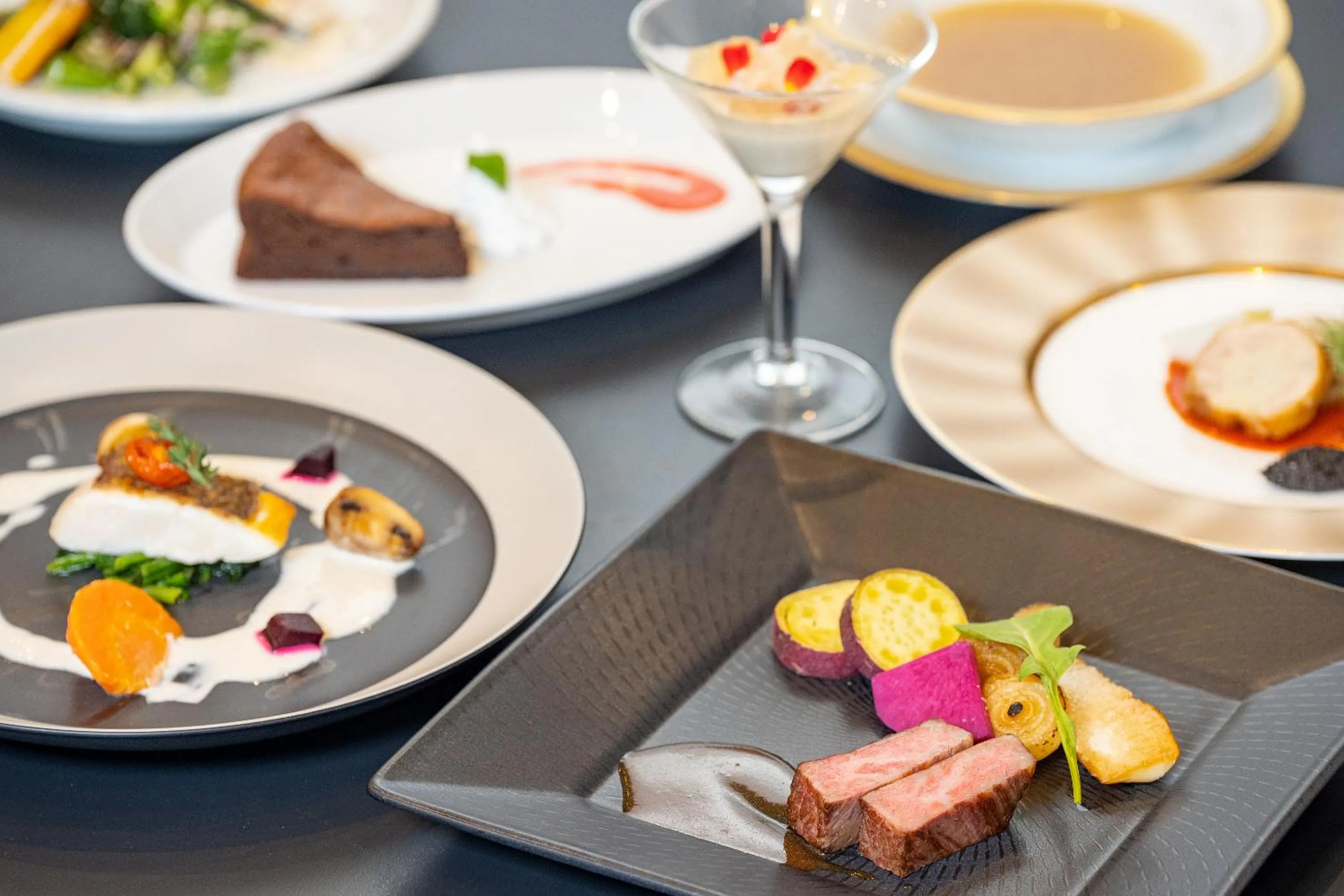 Food close-up in TKP Lectore Hakone Gora