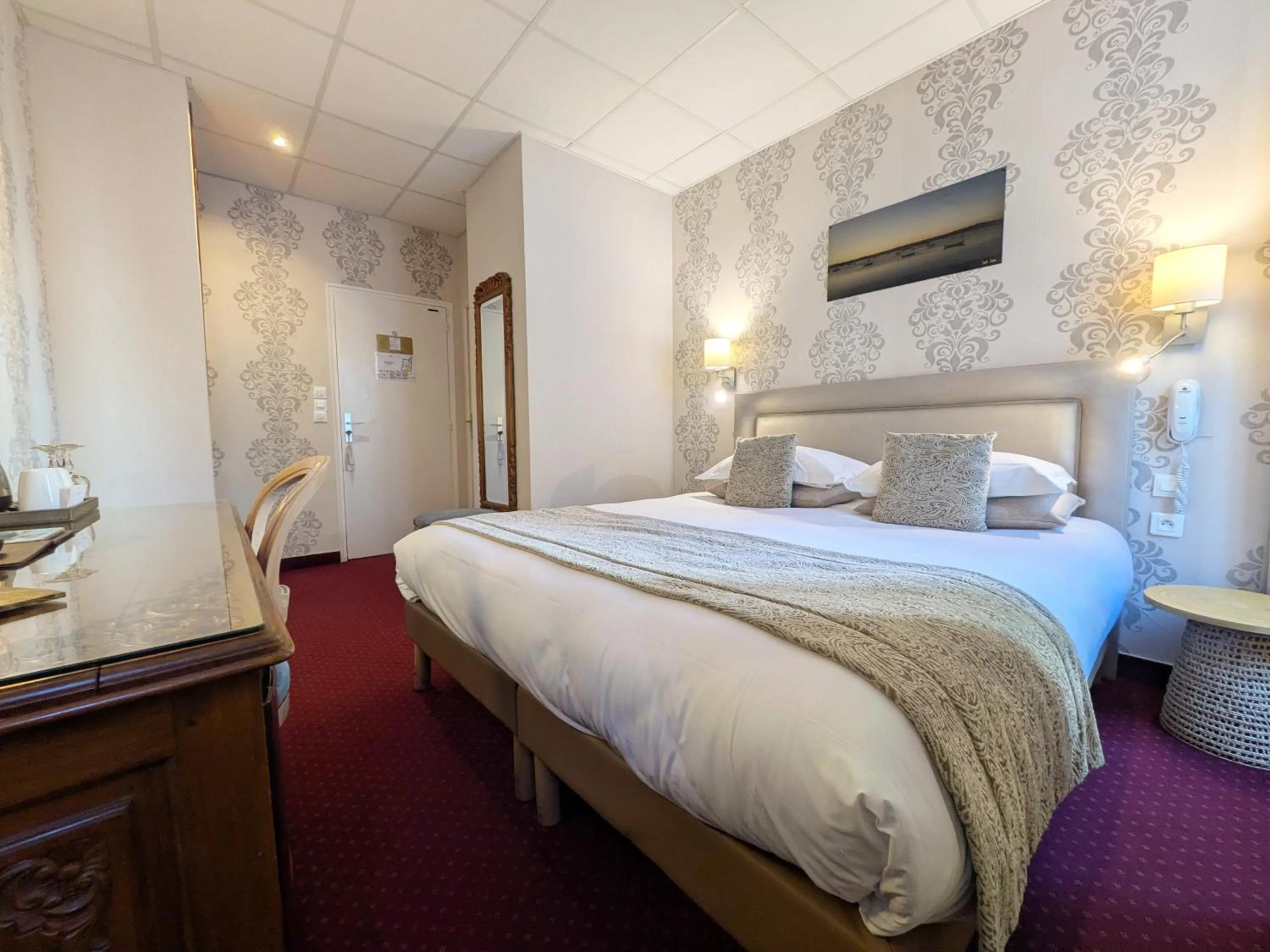 Bed in Hotel des Abers