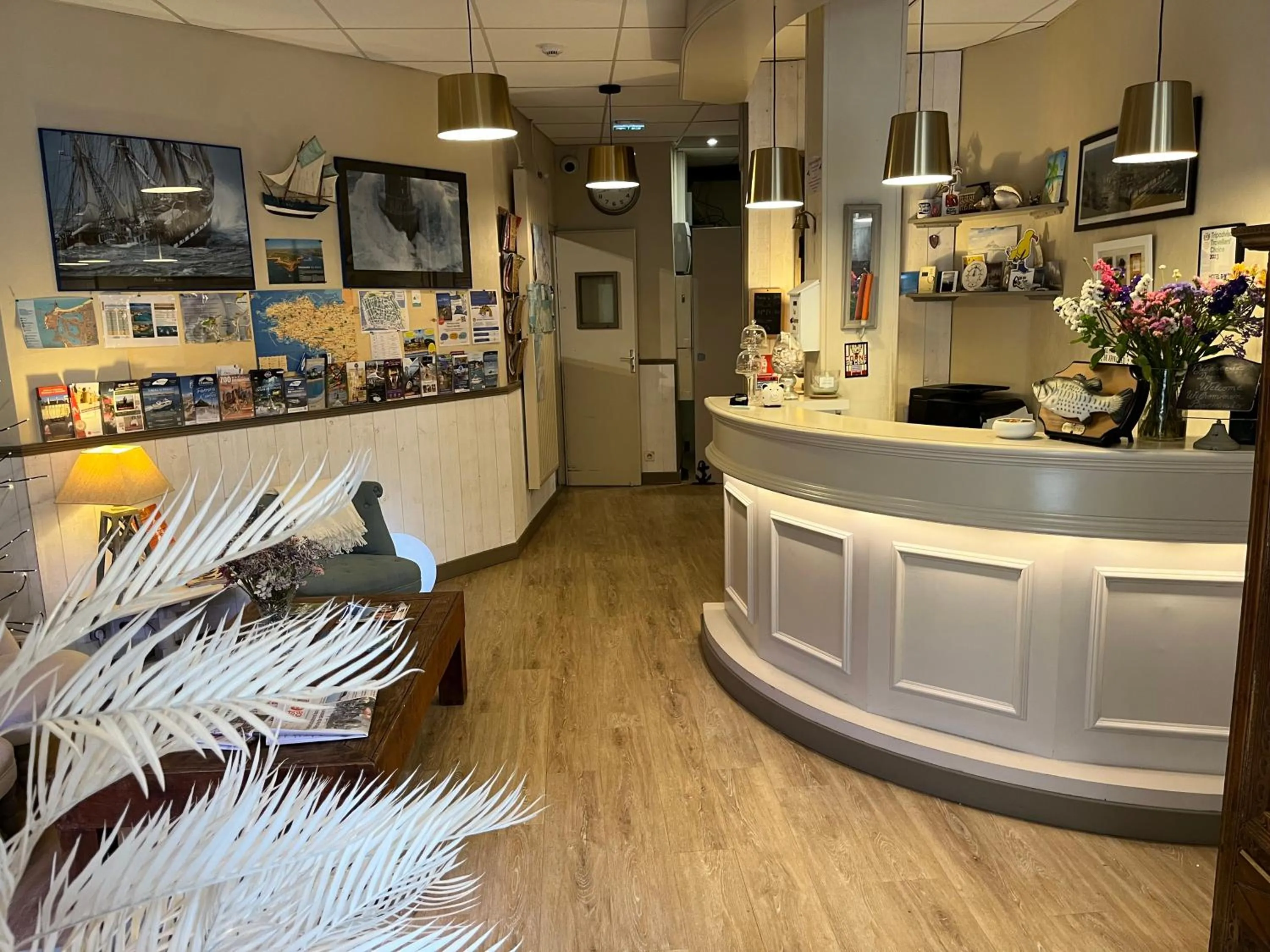 Lobby or reception in Hotel des Abers