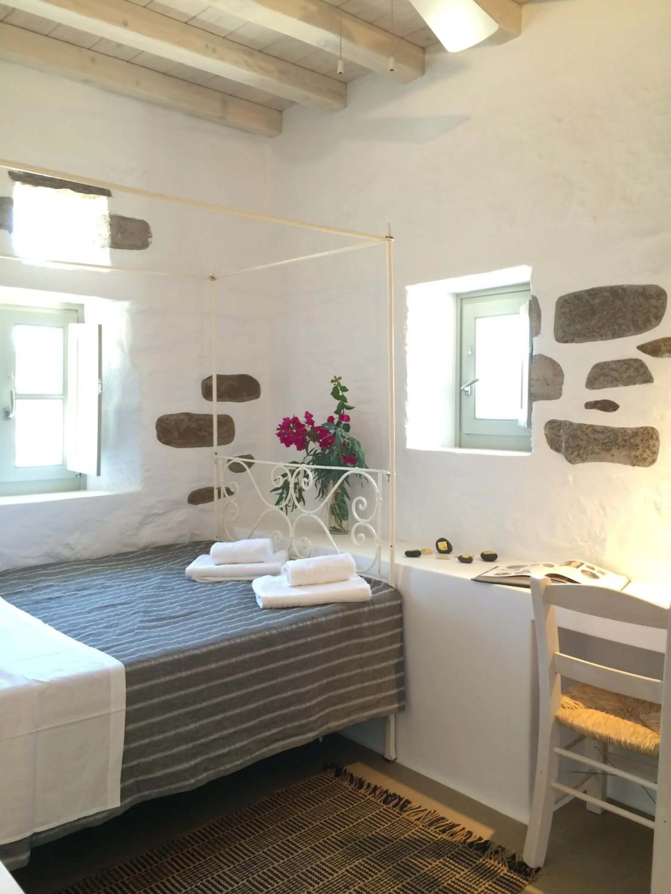 Bedroom, Bed in Cloud Blue