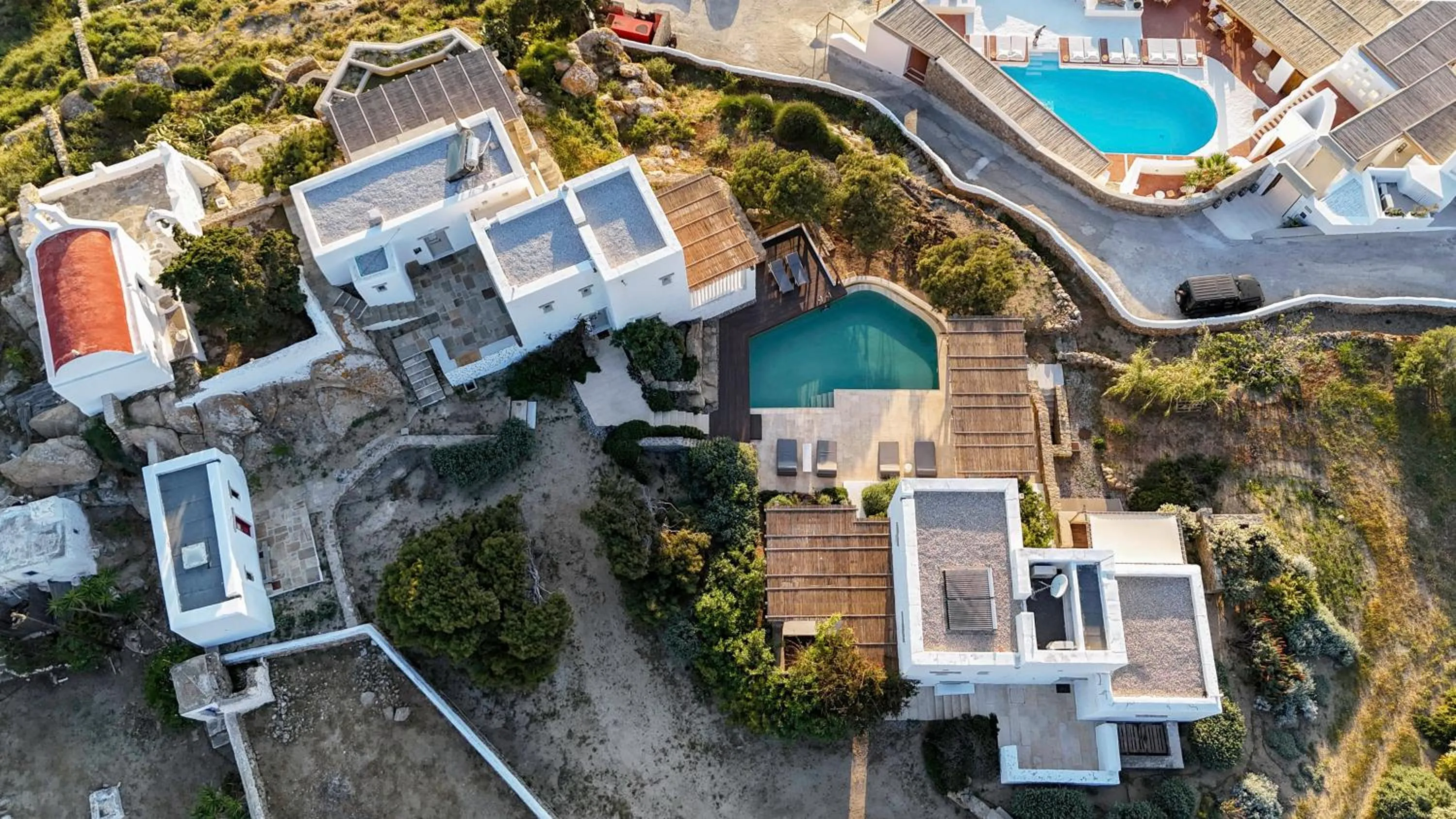 Bird's eye view in Cloud Blue