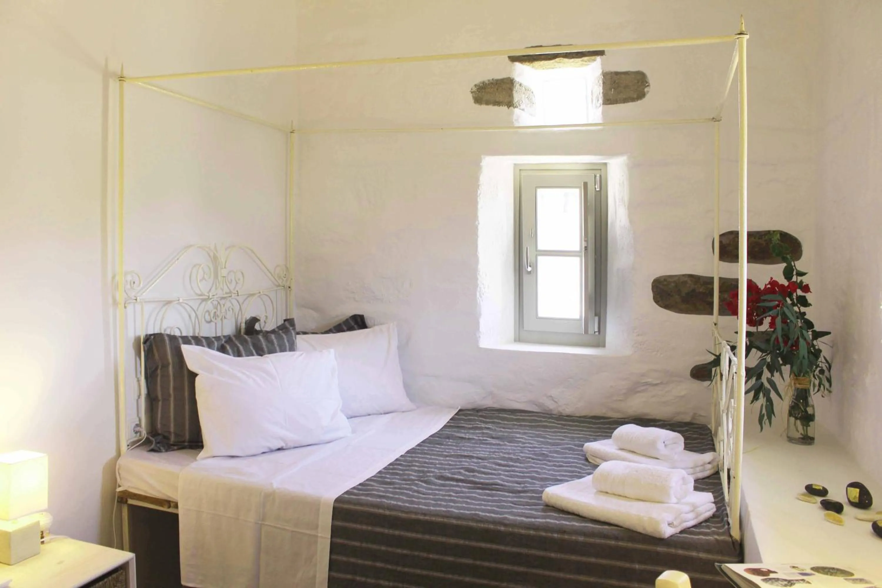 Bedroom, Bed in Cloud Blue