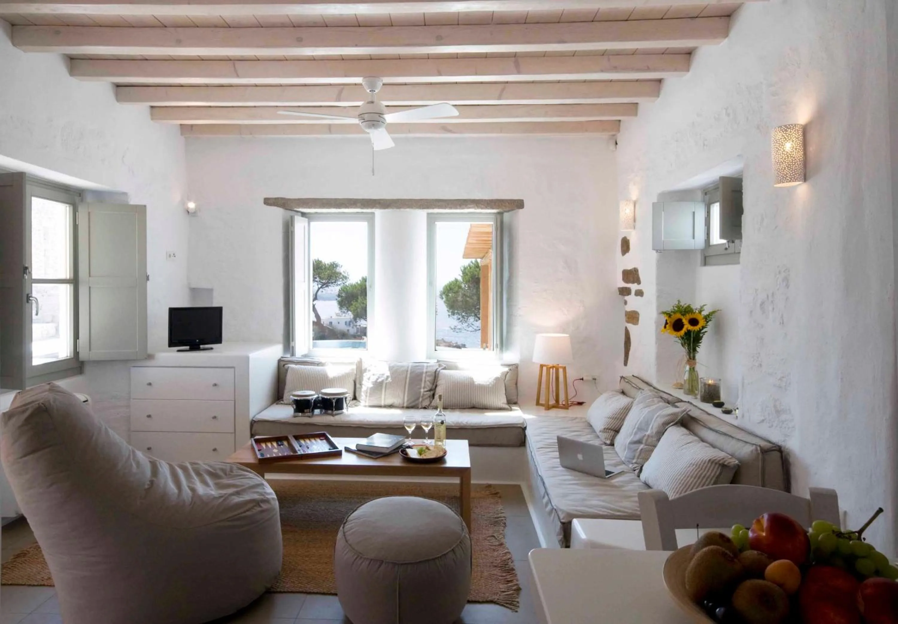 Living room in Cloud Blue