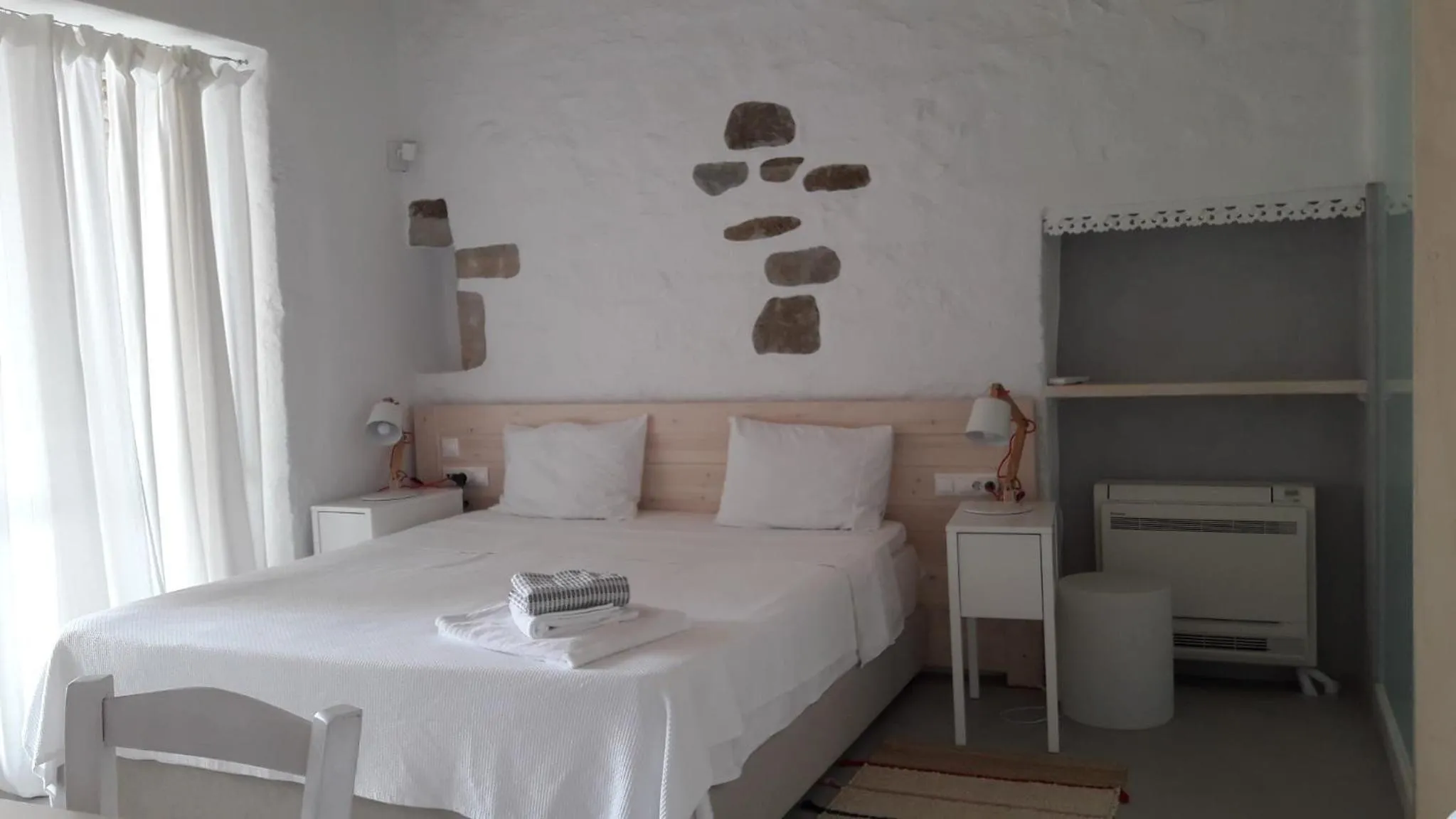 Bedroom, Bed in Cloud Blue