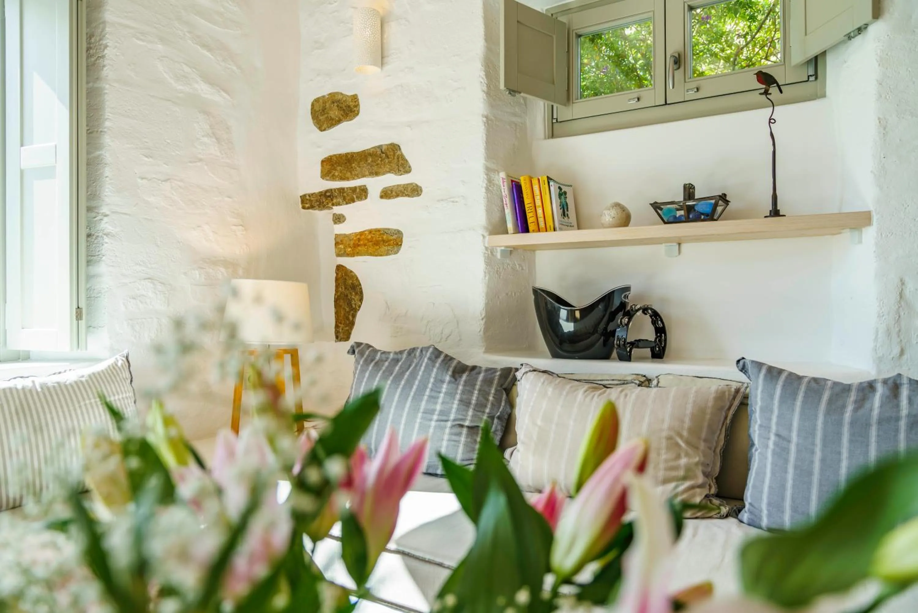 Living room in Cloud Blue