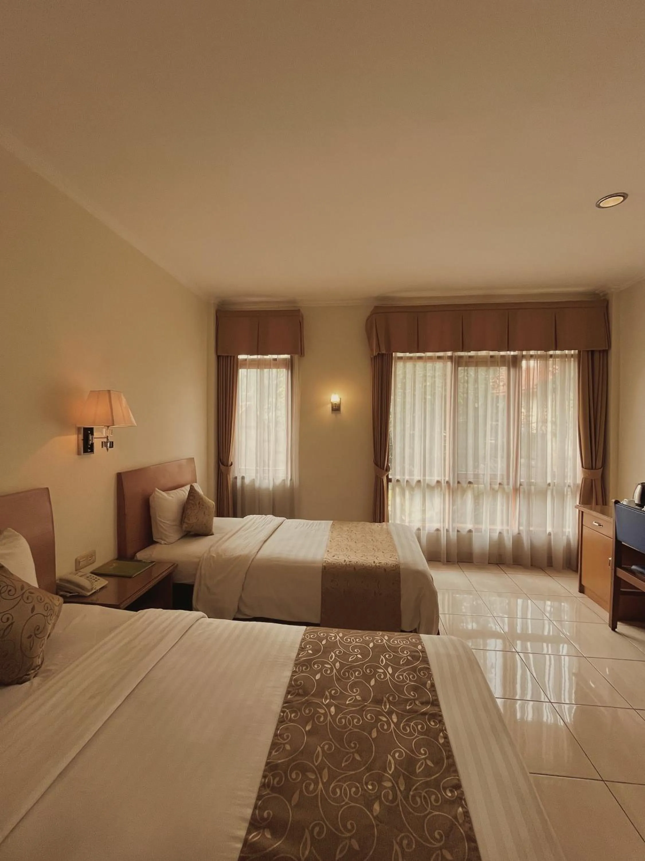 Bed in Ahadiat Hotel & Bungalow