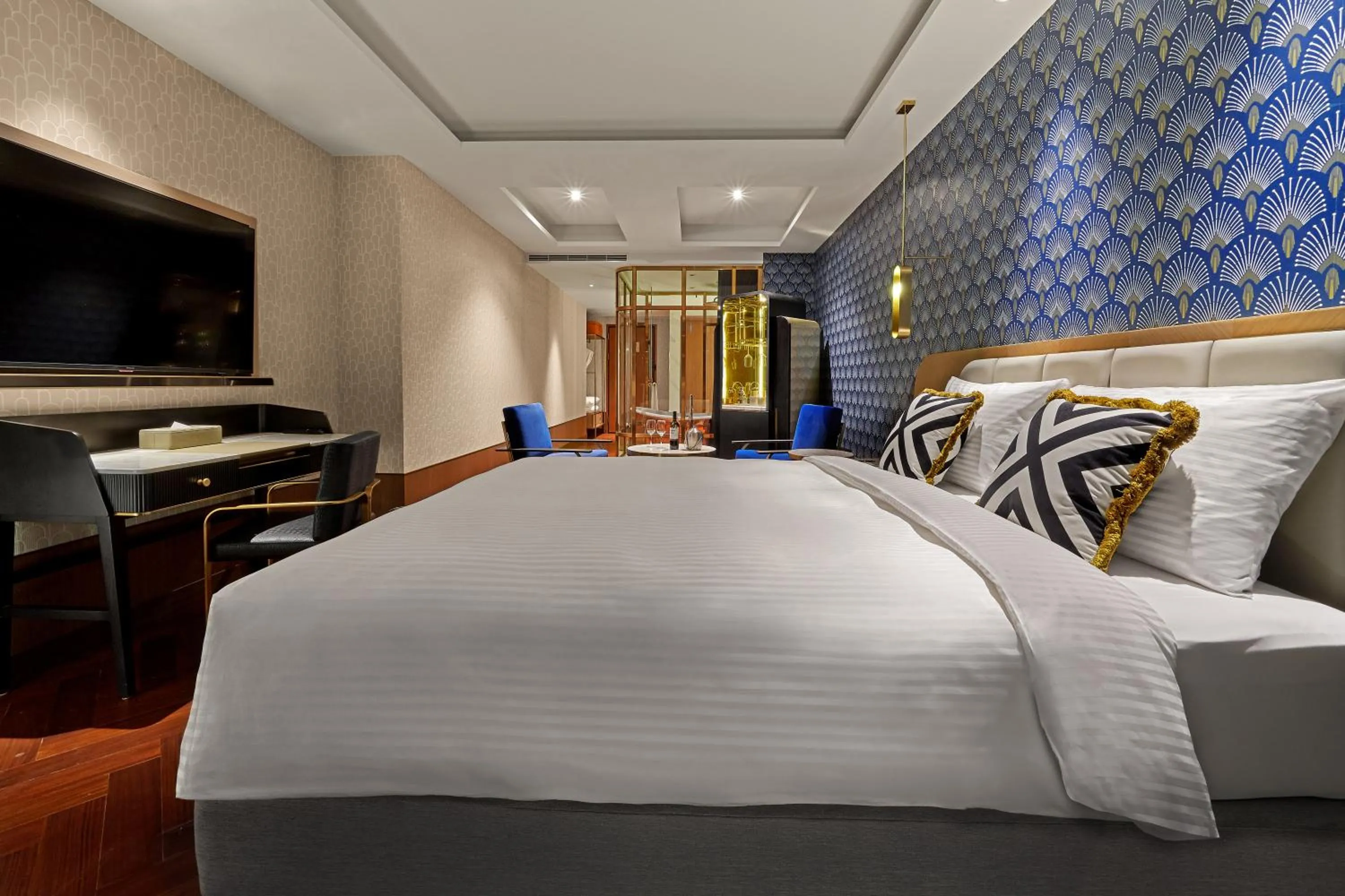 Photo of the whole room, Bed in OKU Hotel