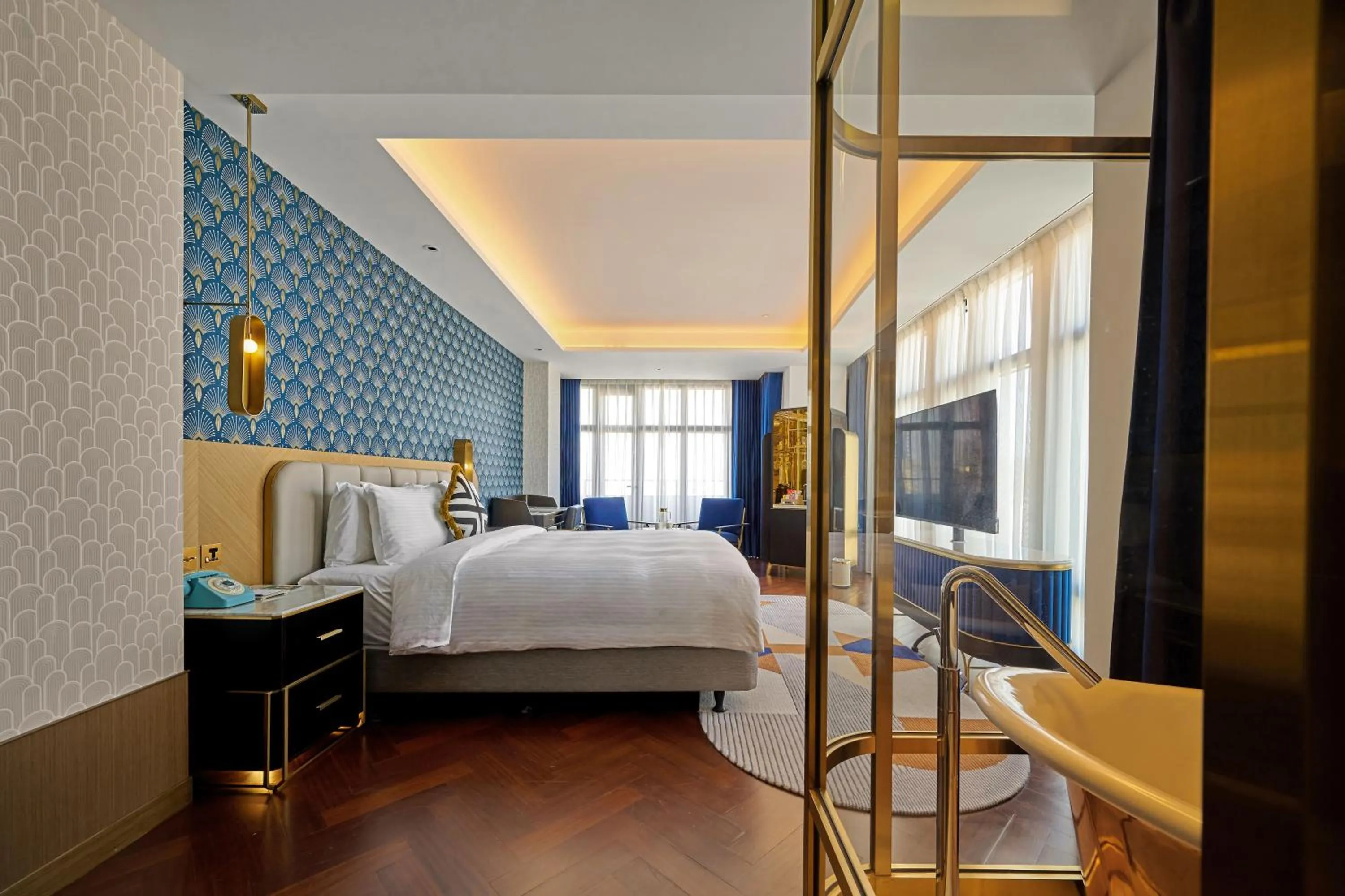 Photo of the whole room, Bed in OKU Hotel