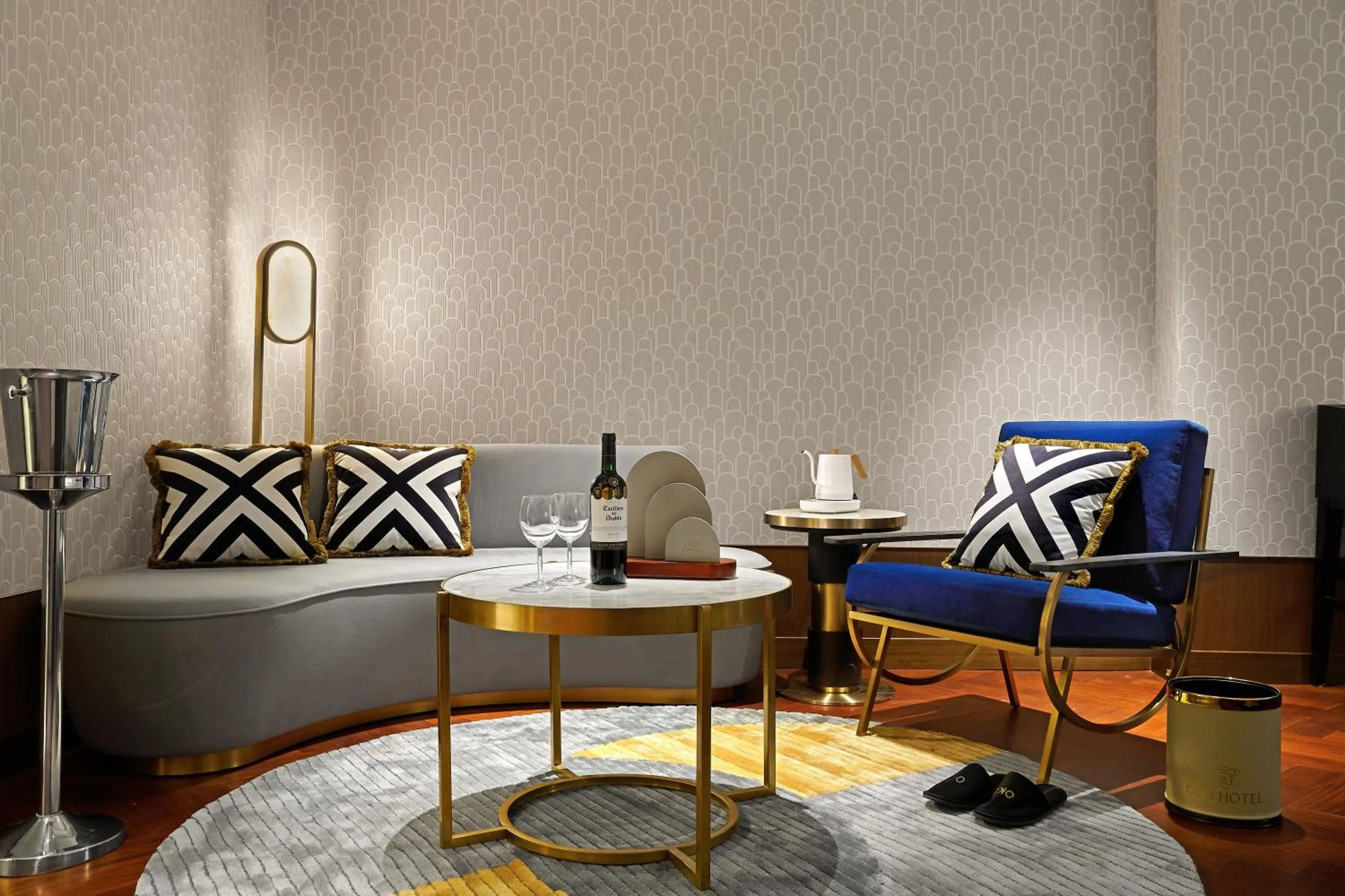 Living room in OKU Hotel