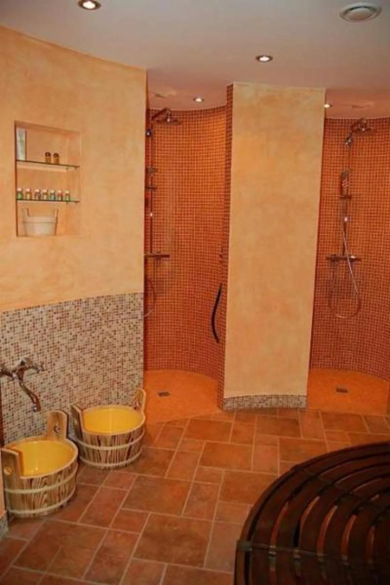 Sauna in Bernstein Hotel "50`s Seaside Motel"