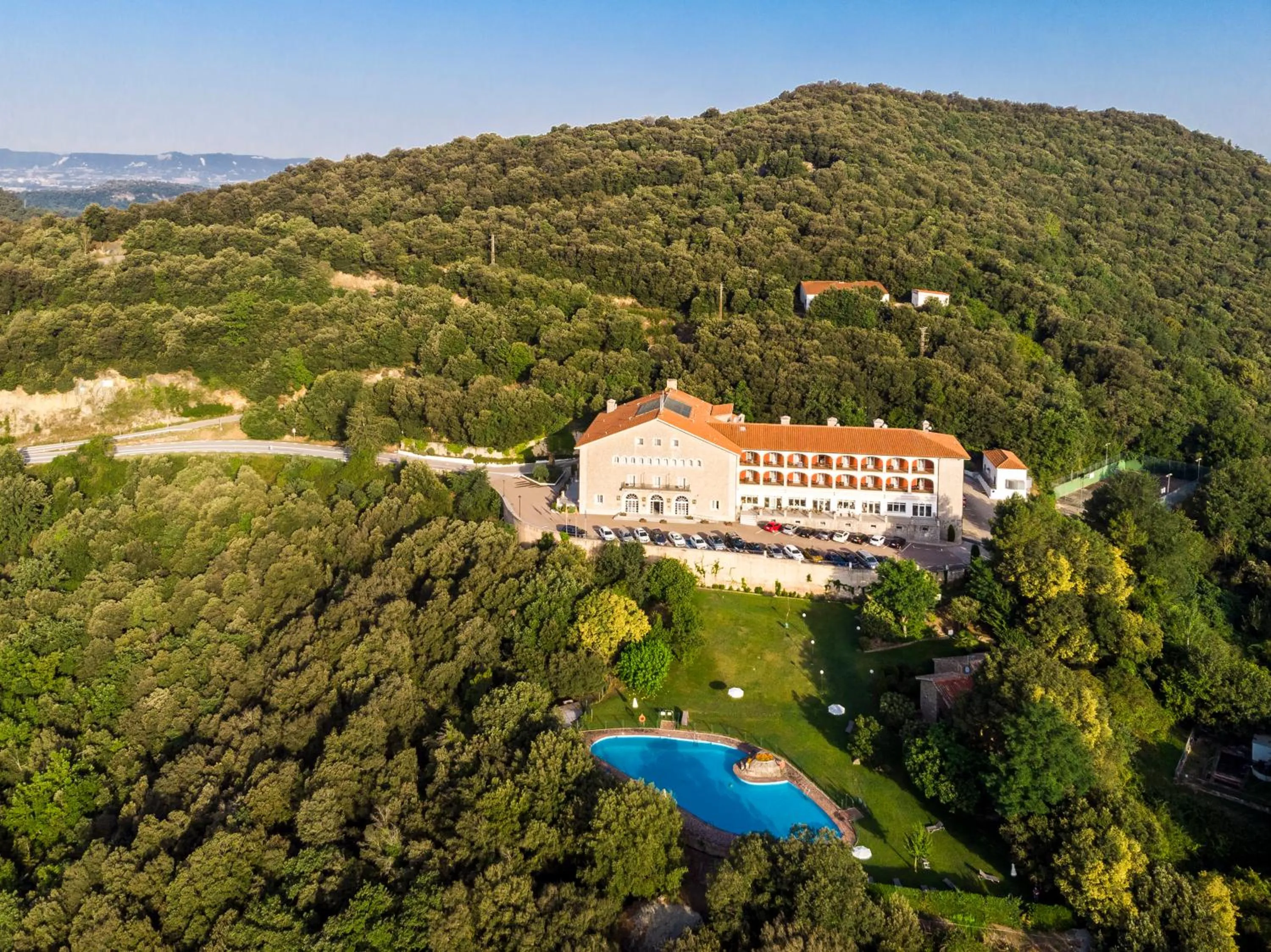 Bird's eye view in Parador de Vic-Sau