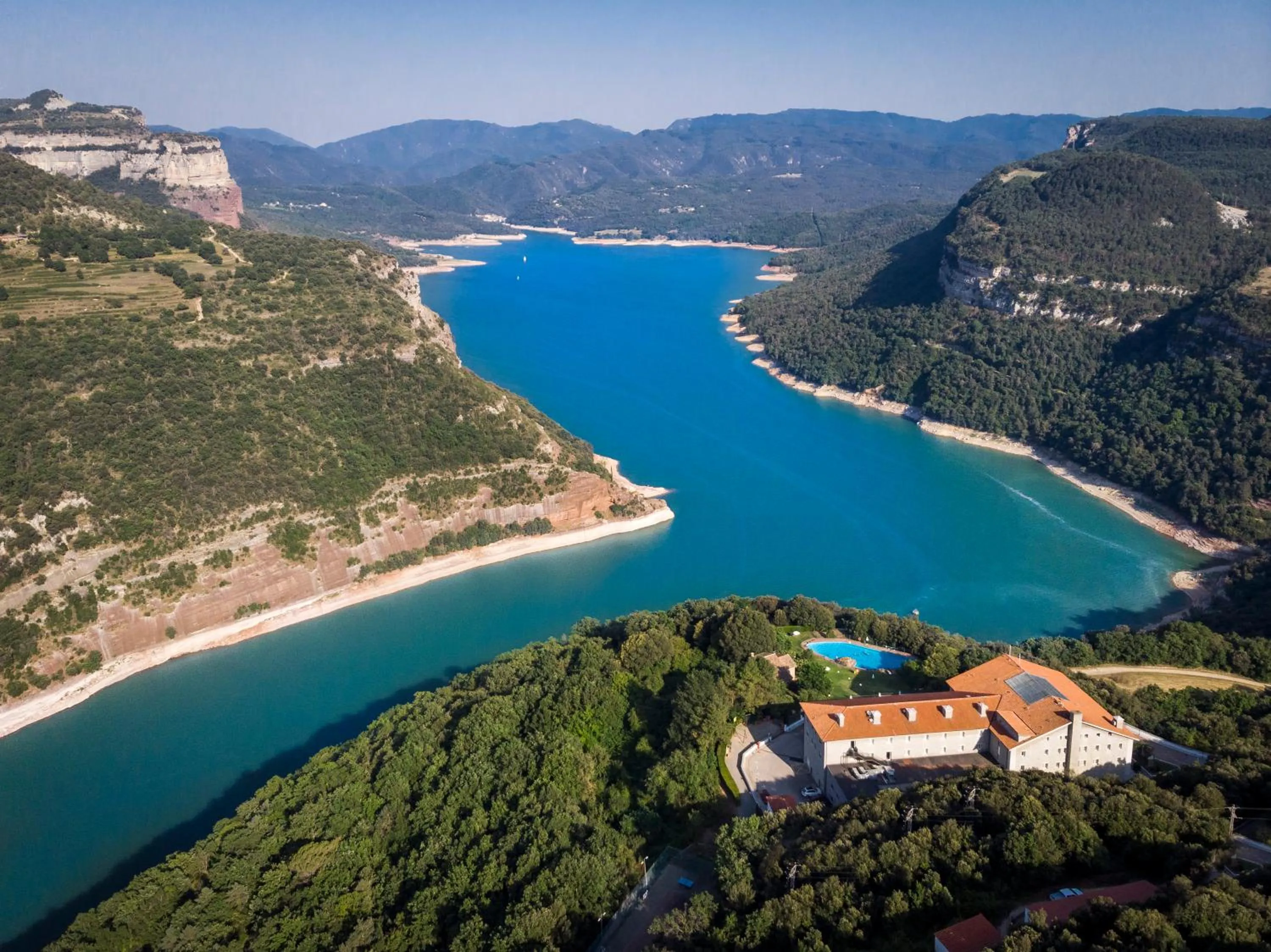 Bird's eye view in Parador de Vic-Sau
