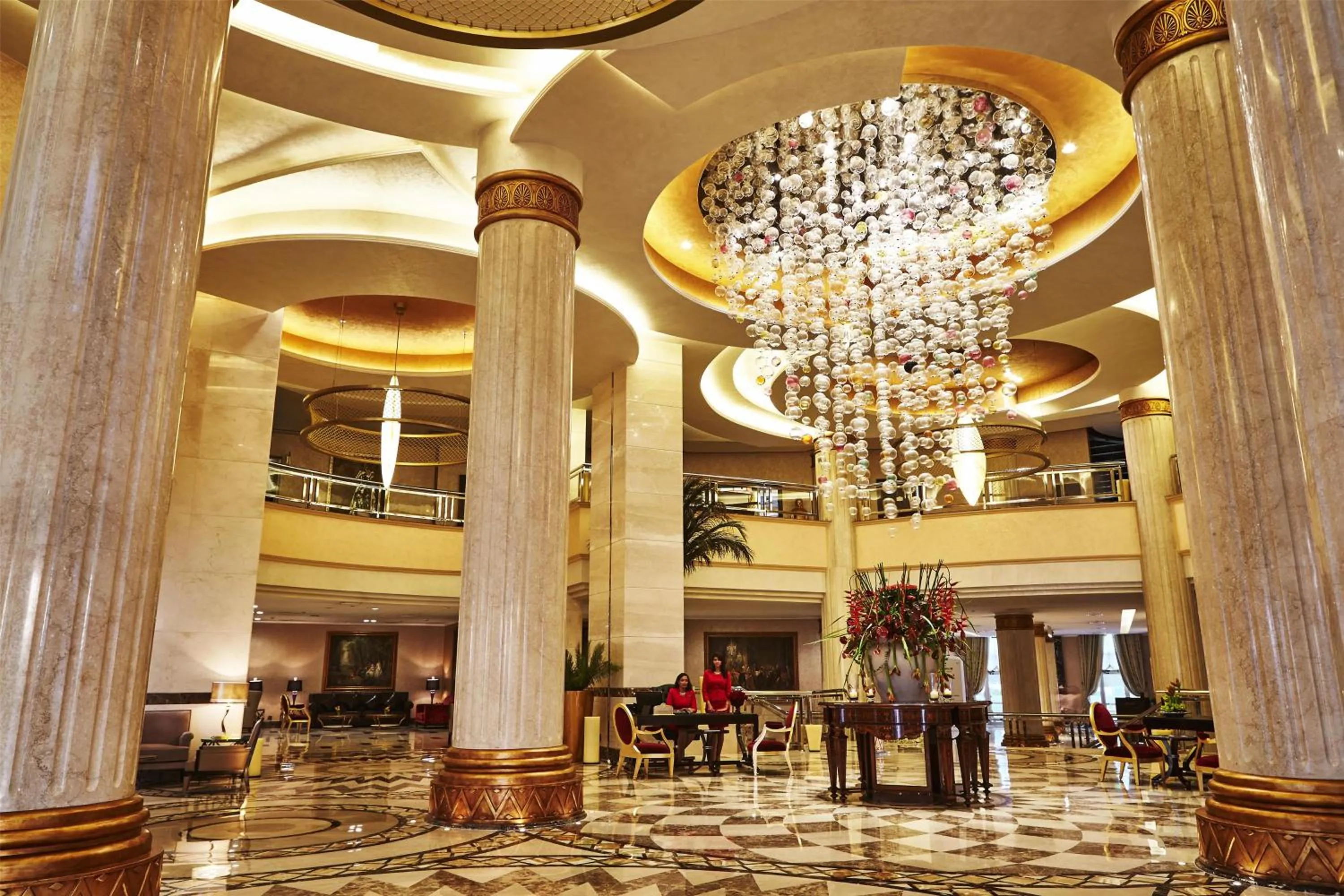 Lobby or reception in Royal Maxim Palace Kempinski Cairo