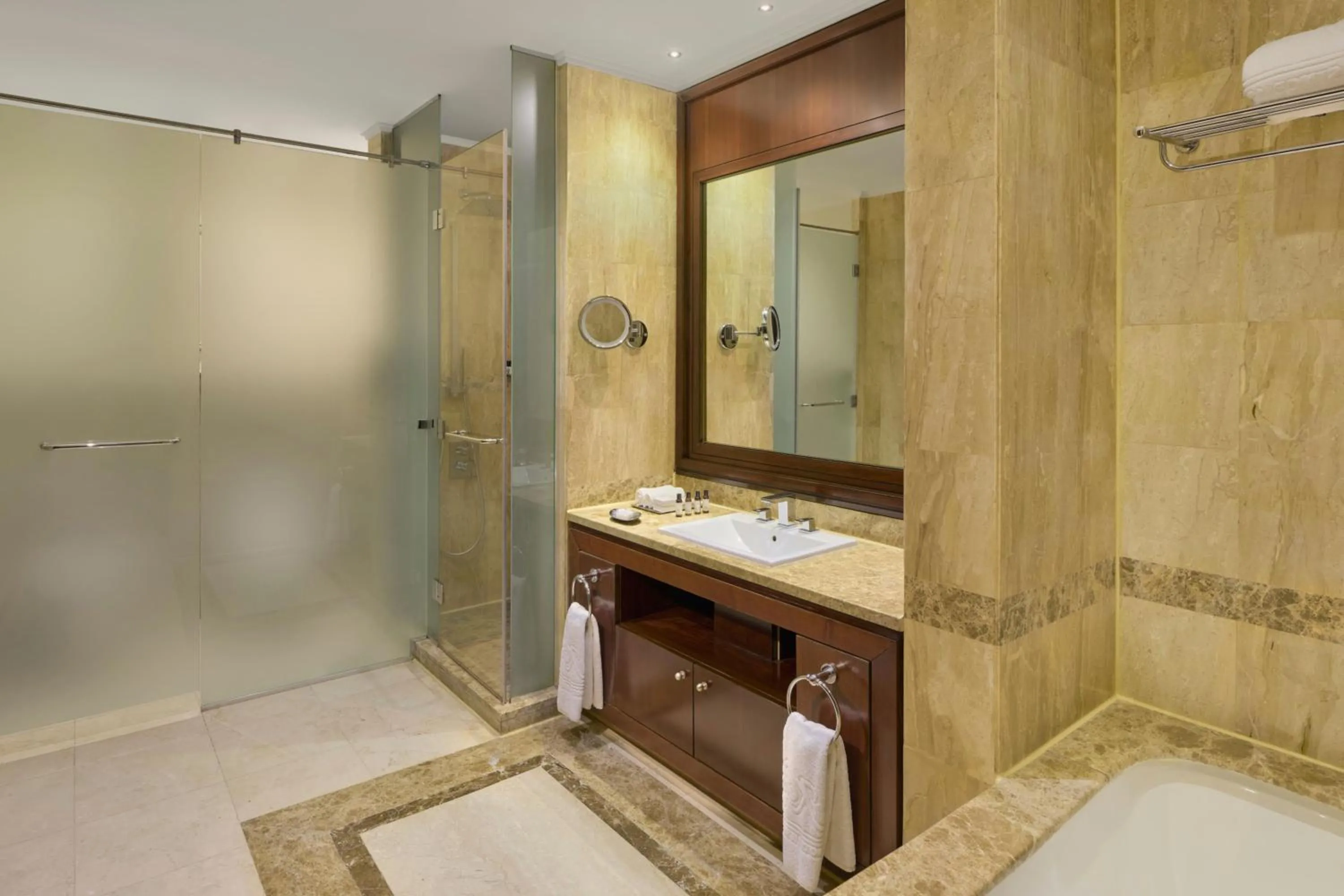 Shower in Royal Maxim Palace Kempinski Cairo