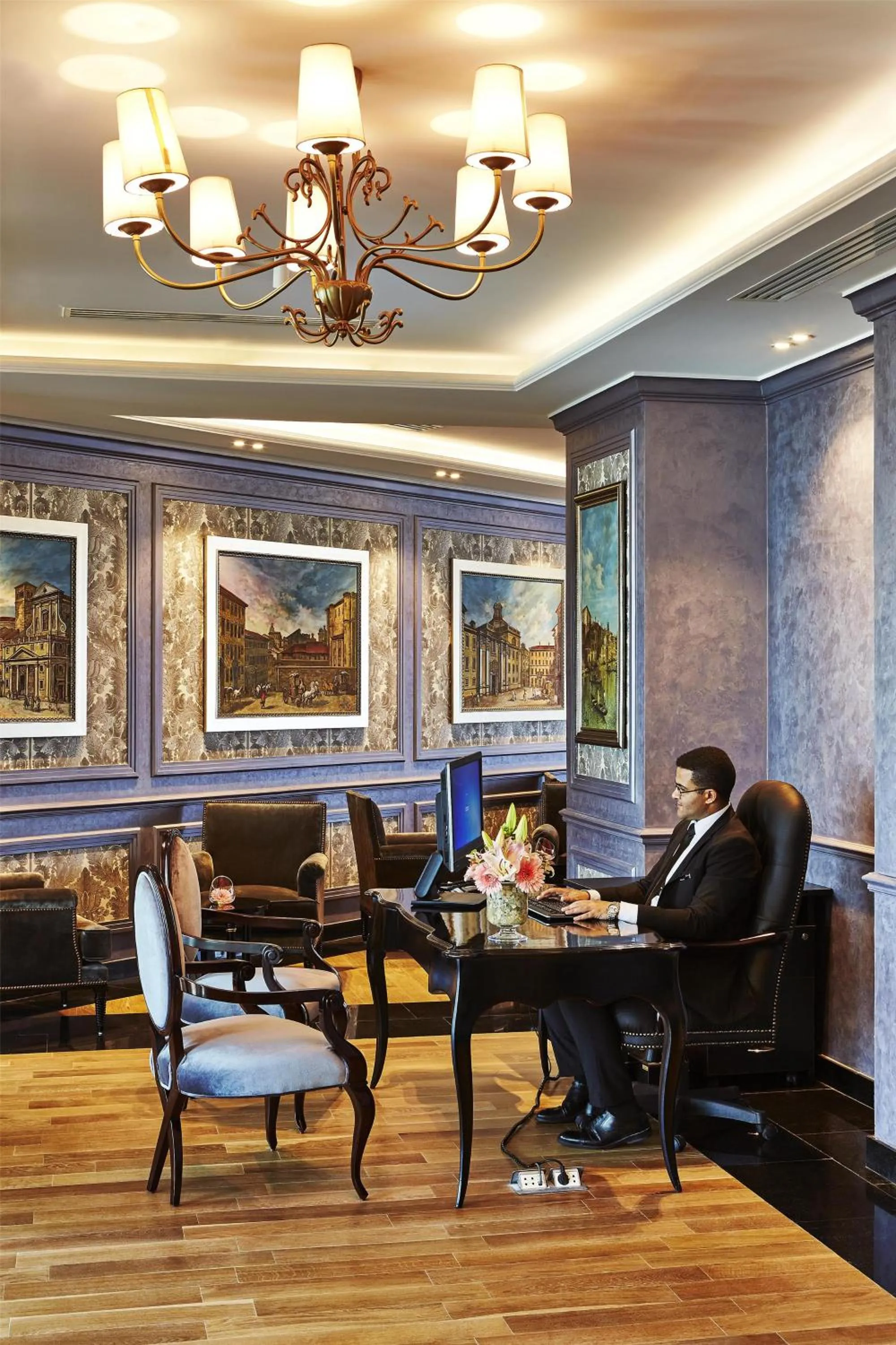 Lobby or reception in Royal Maxim Palace Kempinski Cairo