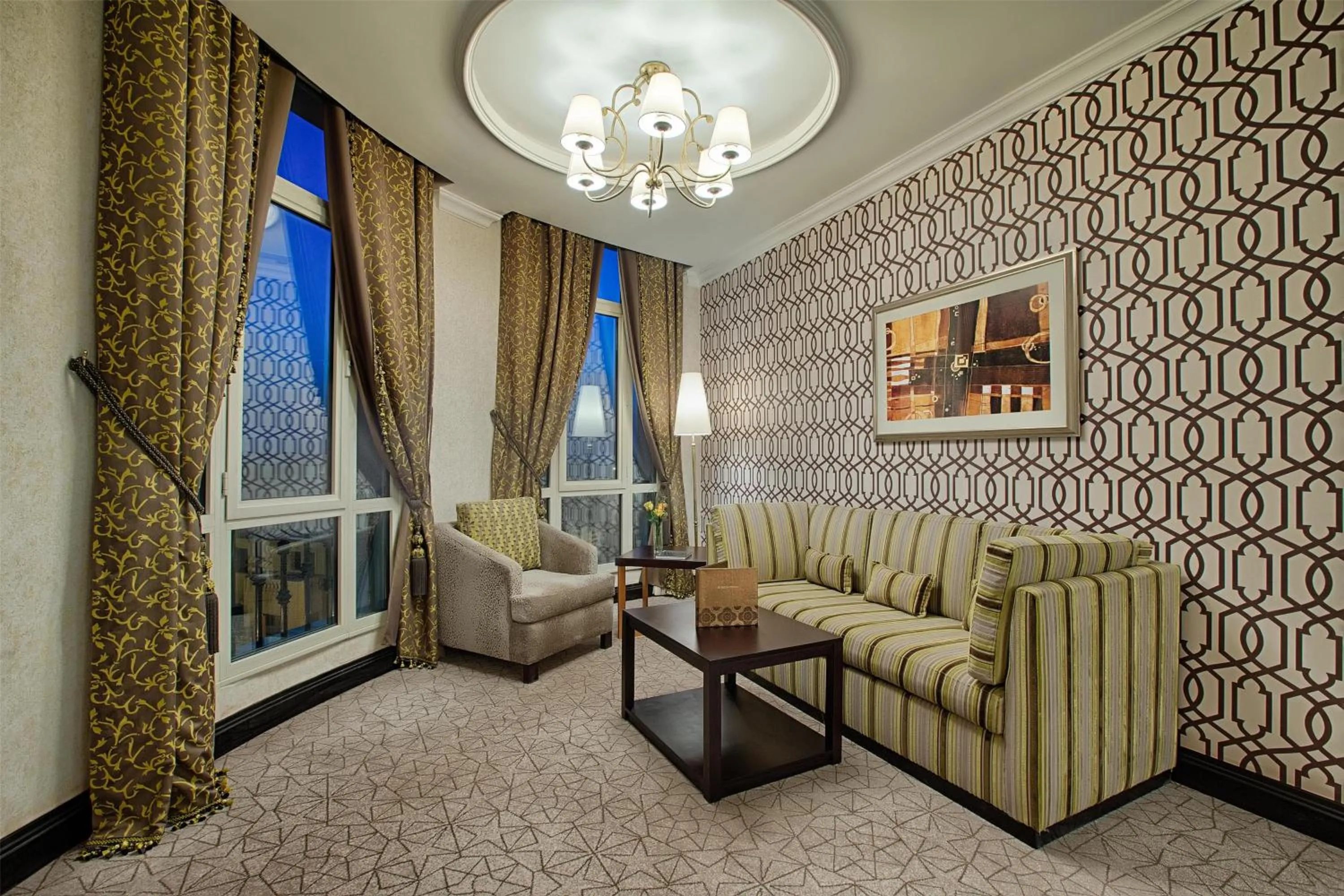 Living room in Royal Maxim Palace Kempinski Cairo