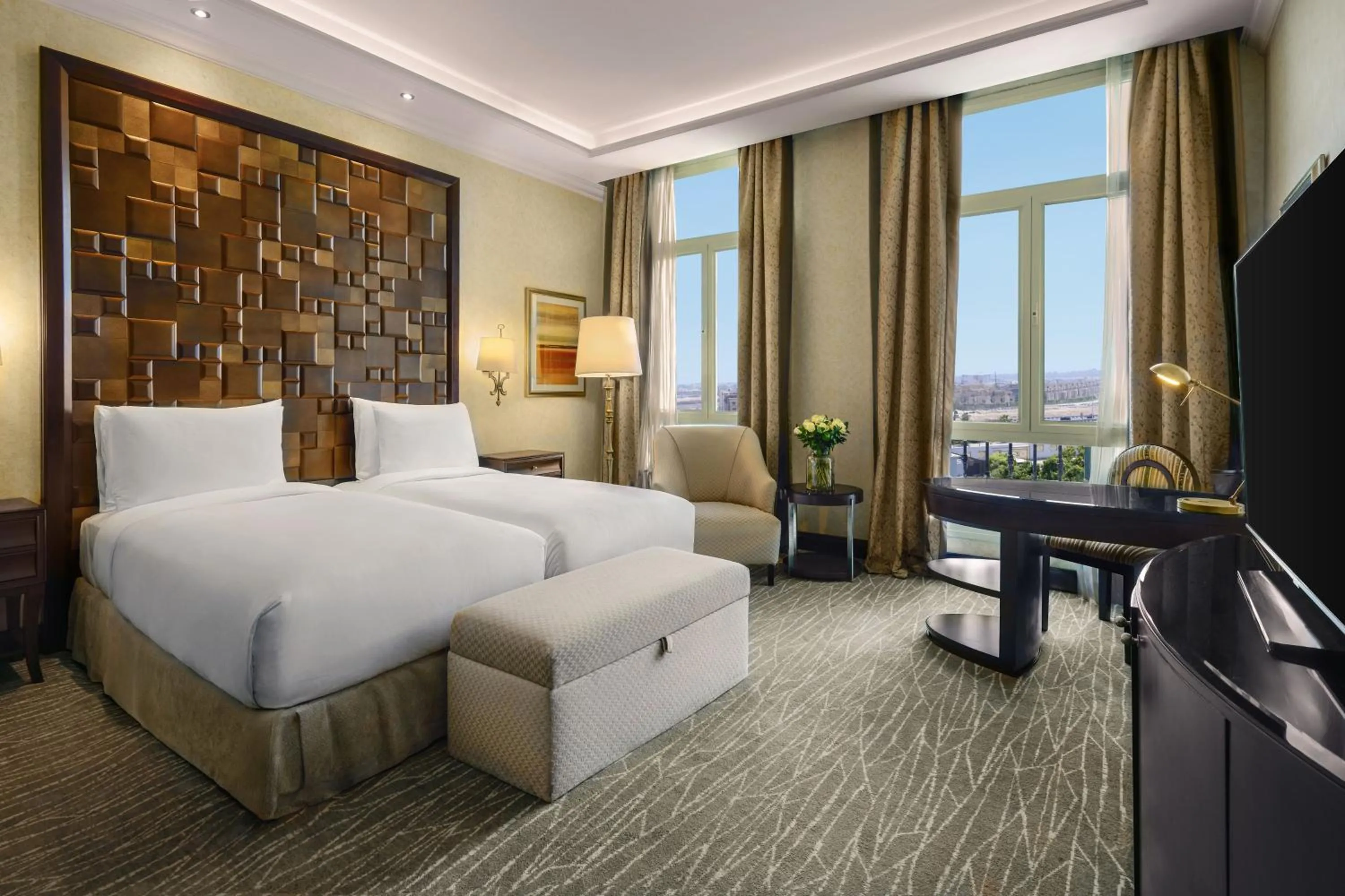 Bed in Royal Maxim Palace Kempinski Cairo