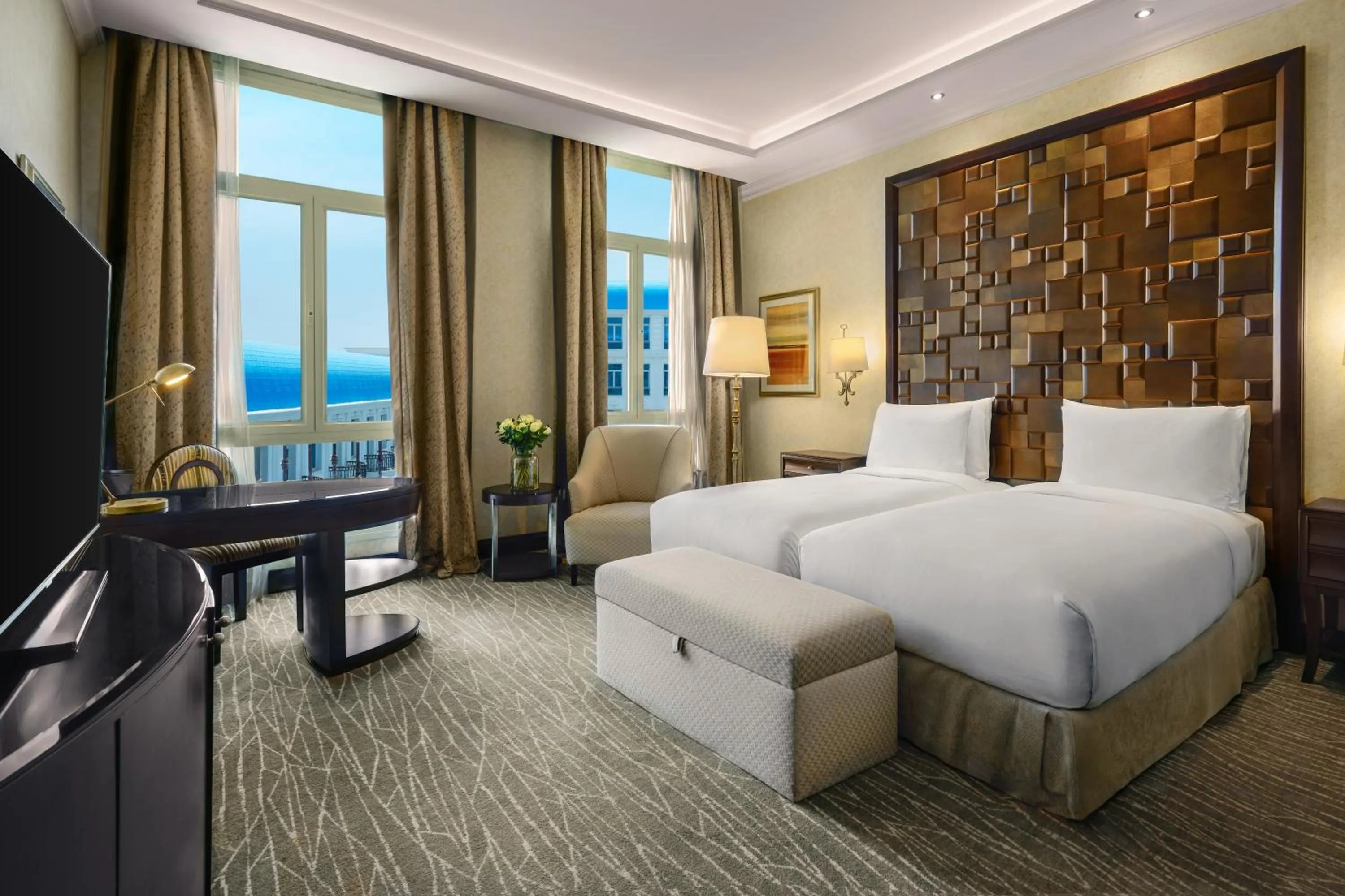 Bed in Royal Maxim Palace Kempinski Cairo