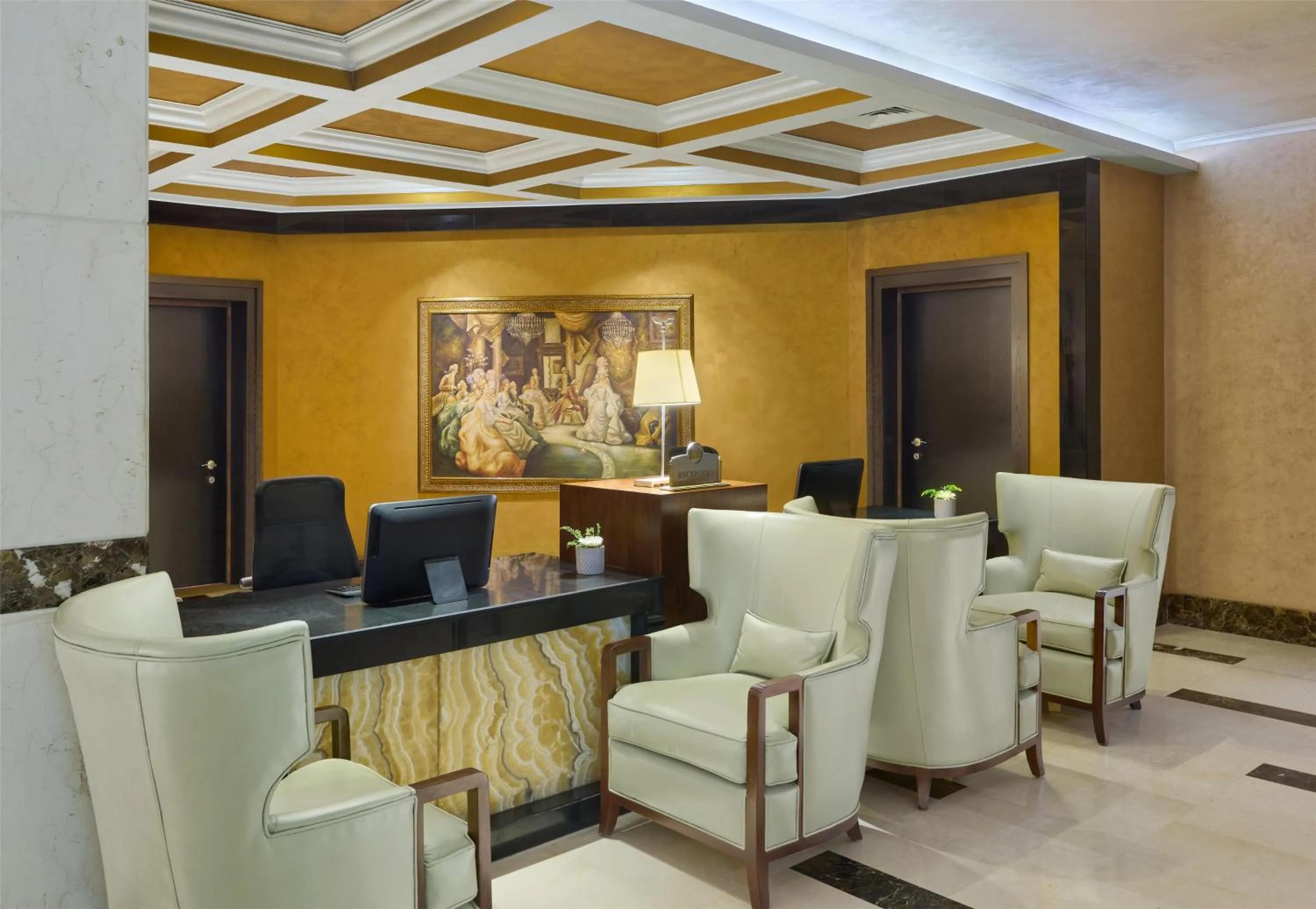 Lobby or reception in Royal Maxim Palace Kempinski Cairo
