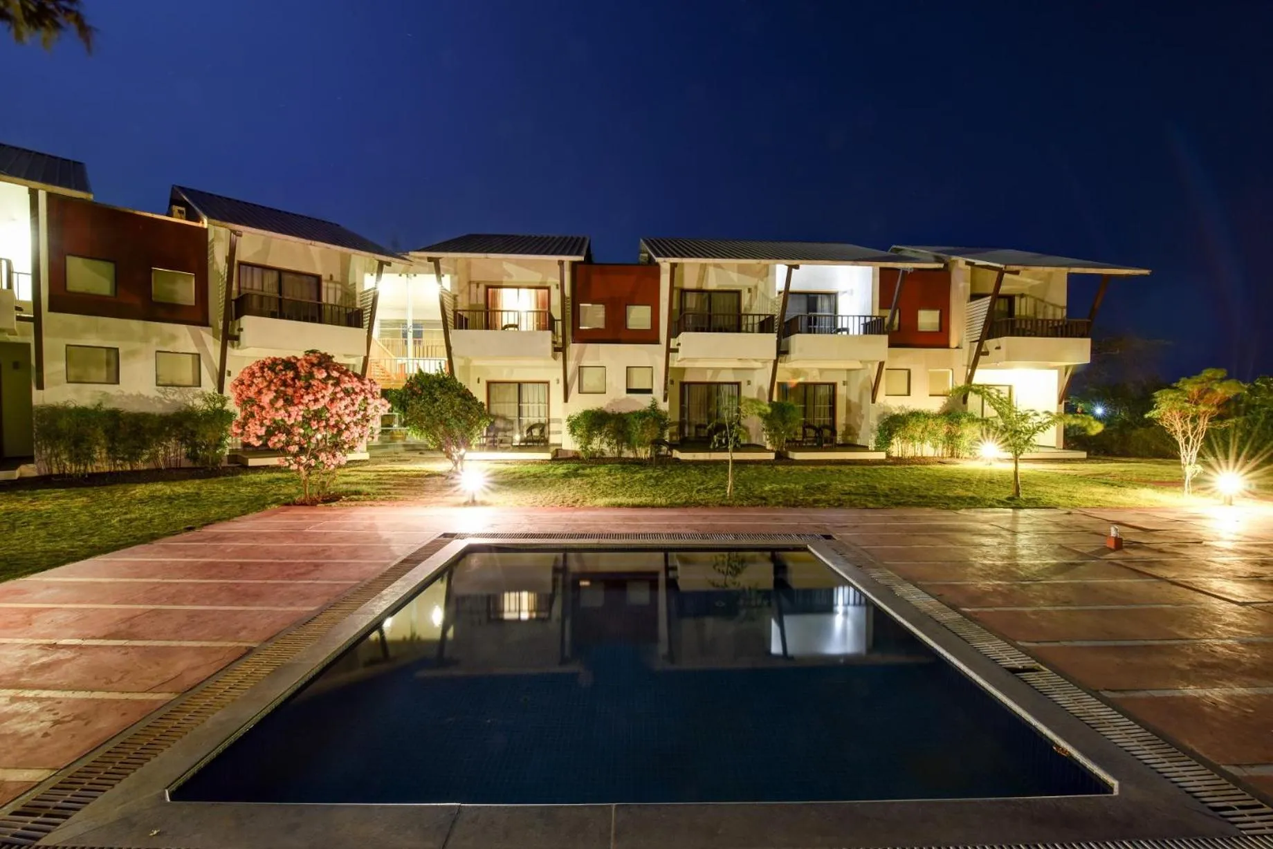 Pool view in Regenta Resort Soma Vine Village Nashik