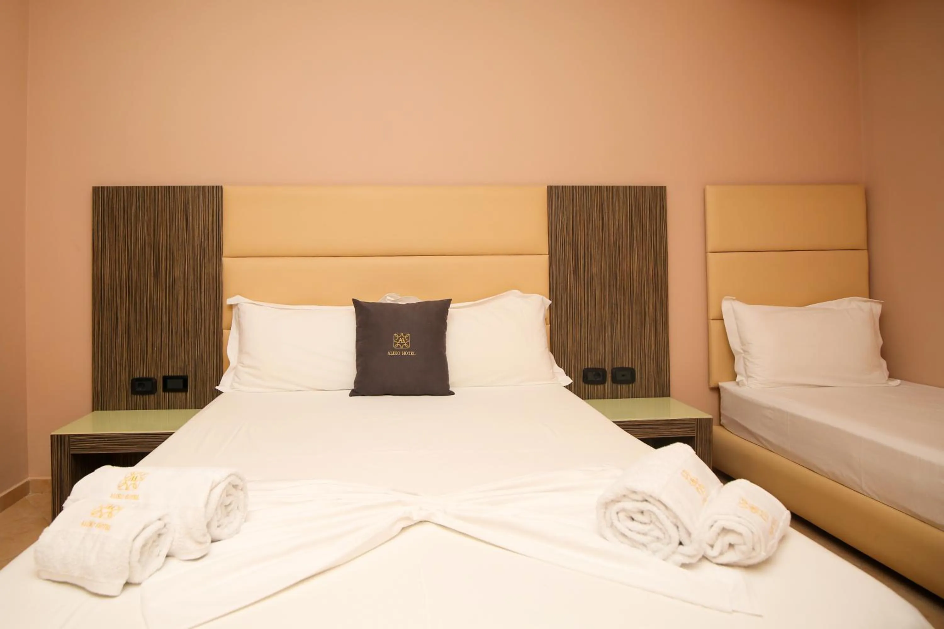 Bed in Aliko Hotel
