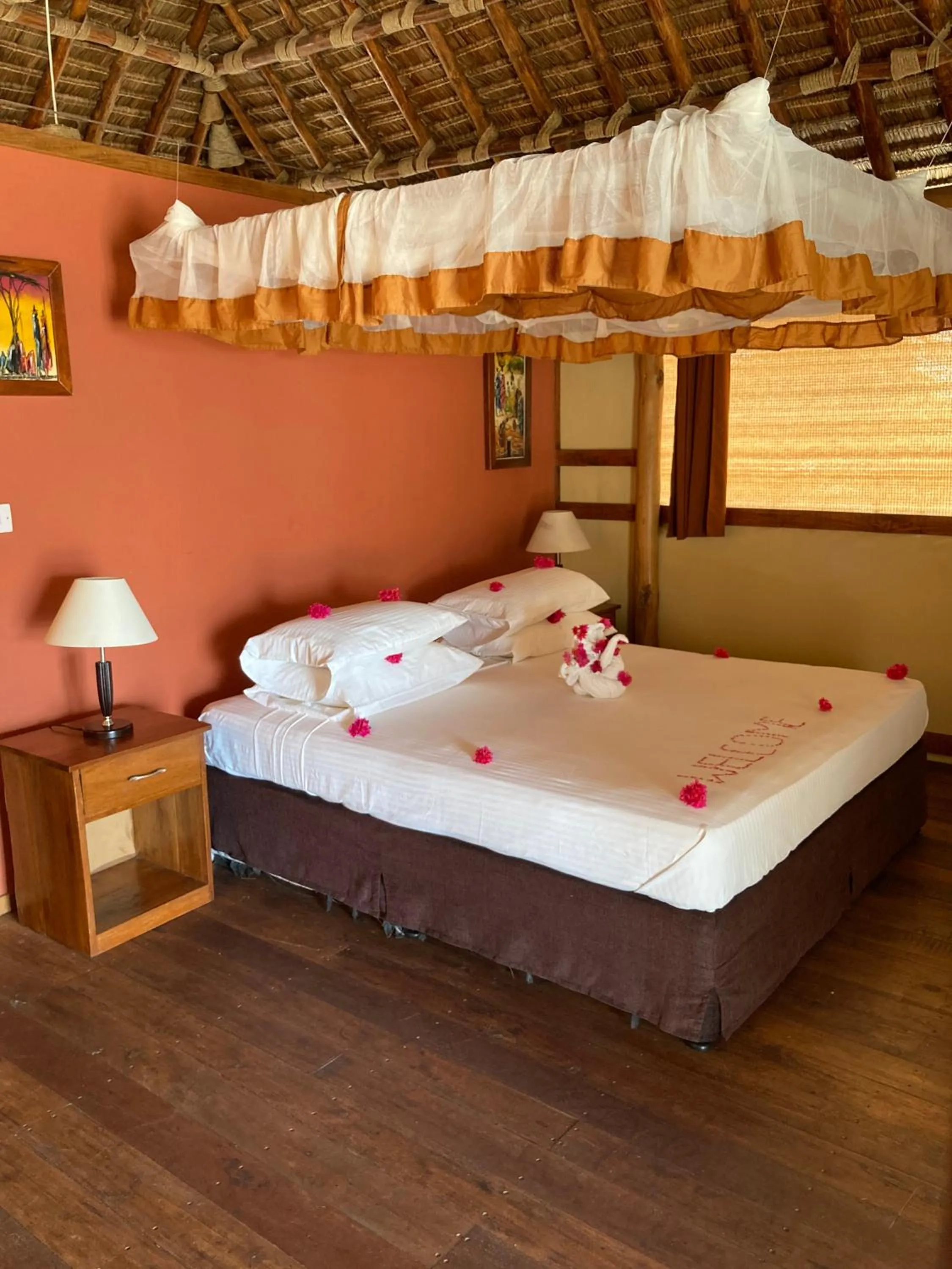 Bed in Barry's Beach Resort