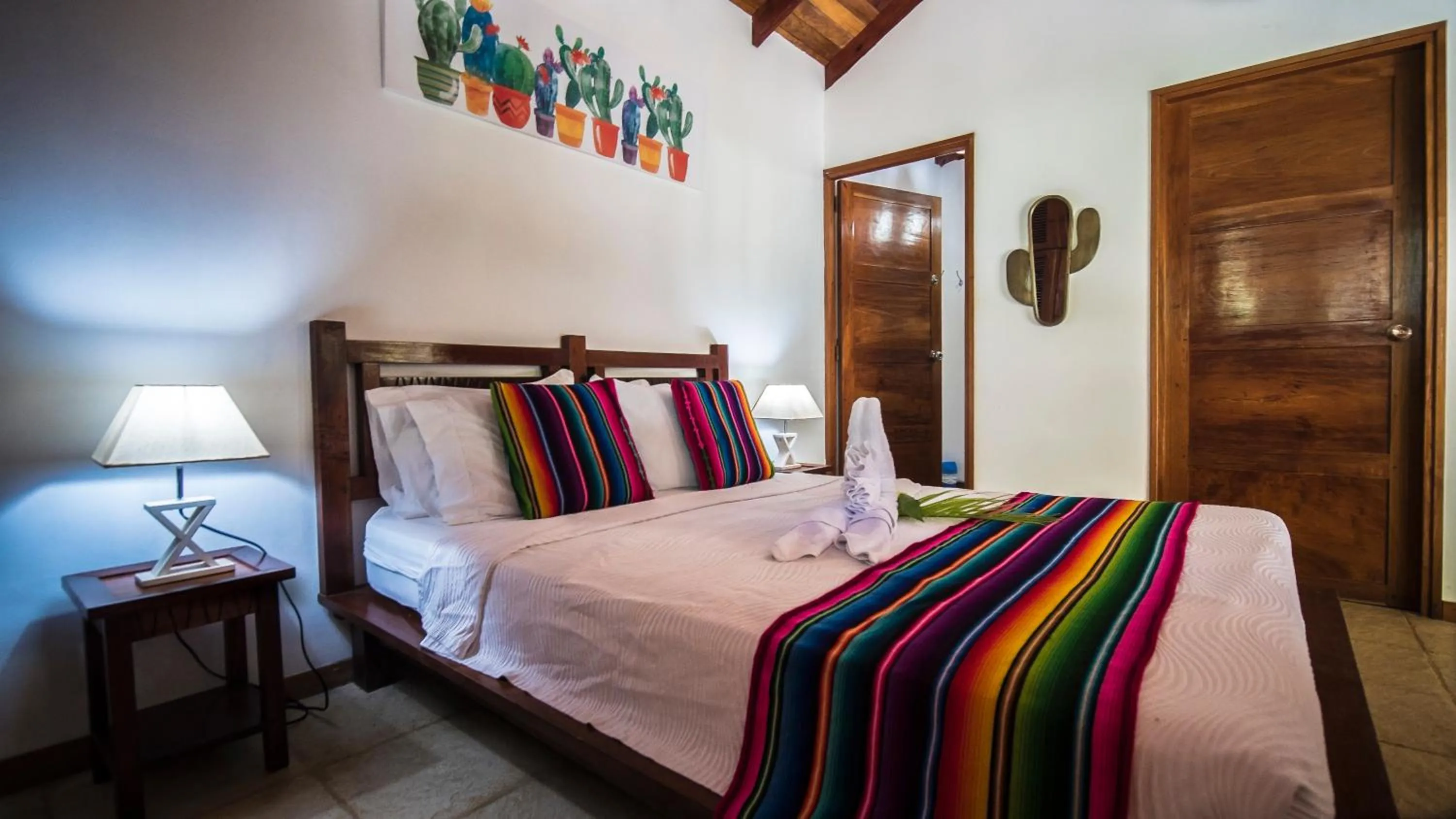 Bed in Hotel El Pequeño Gecko Verde