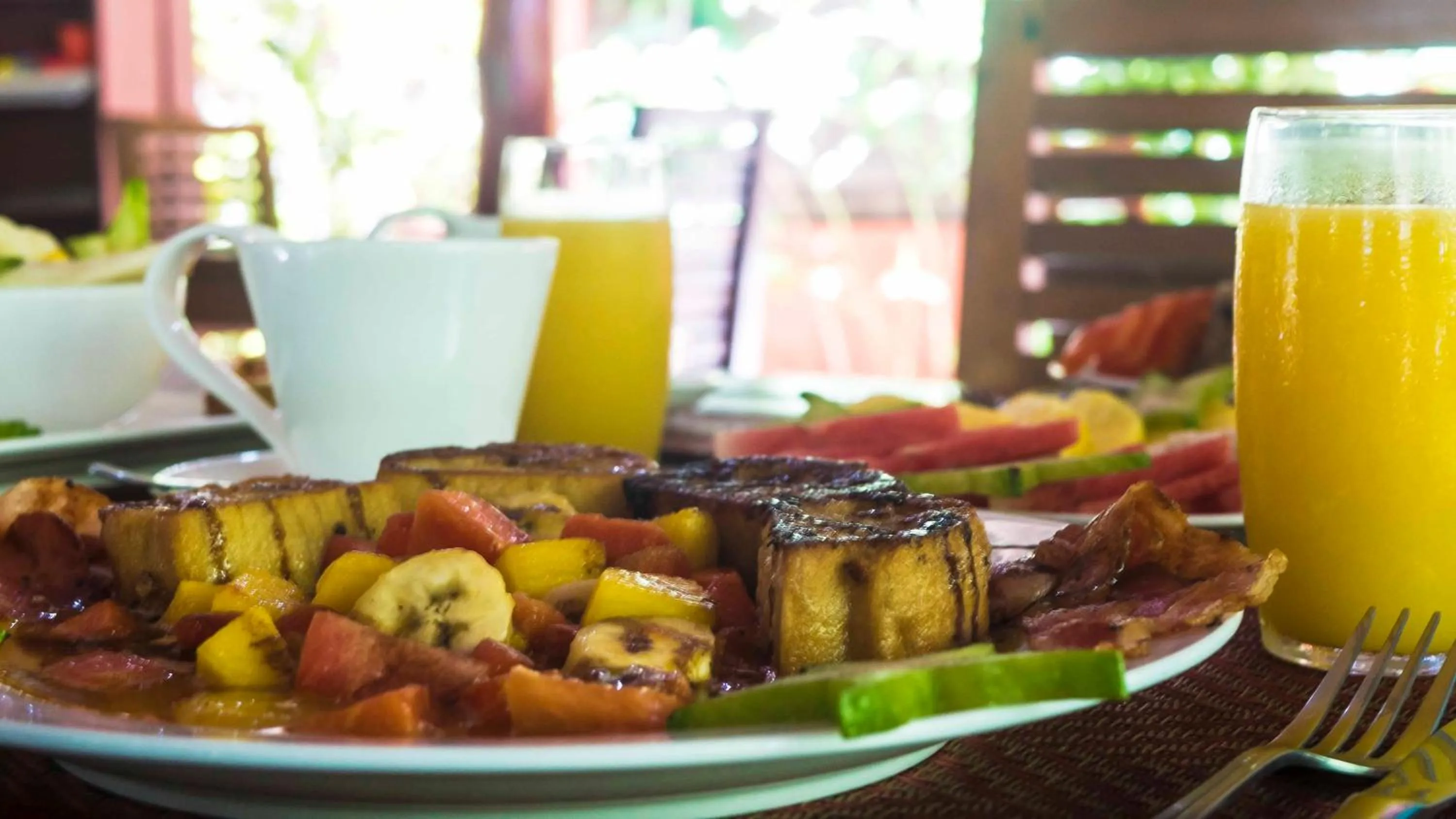 Breakfast in Hotel El Pequeño Gecko Verde