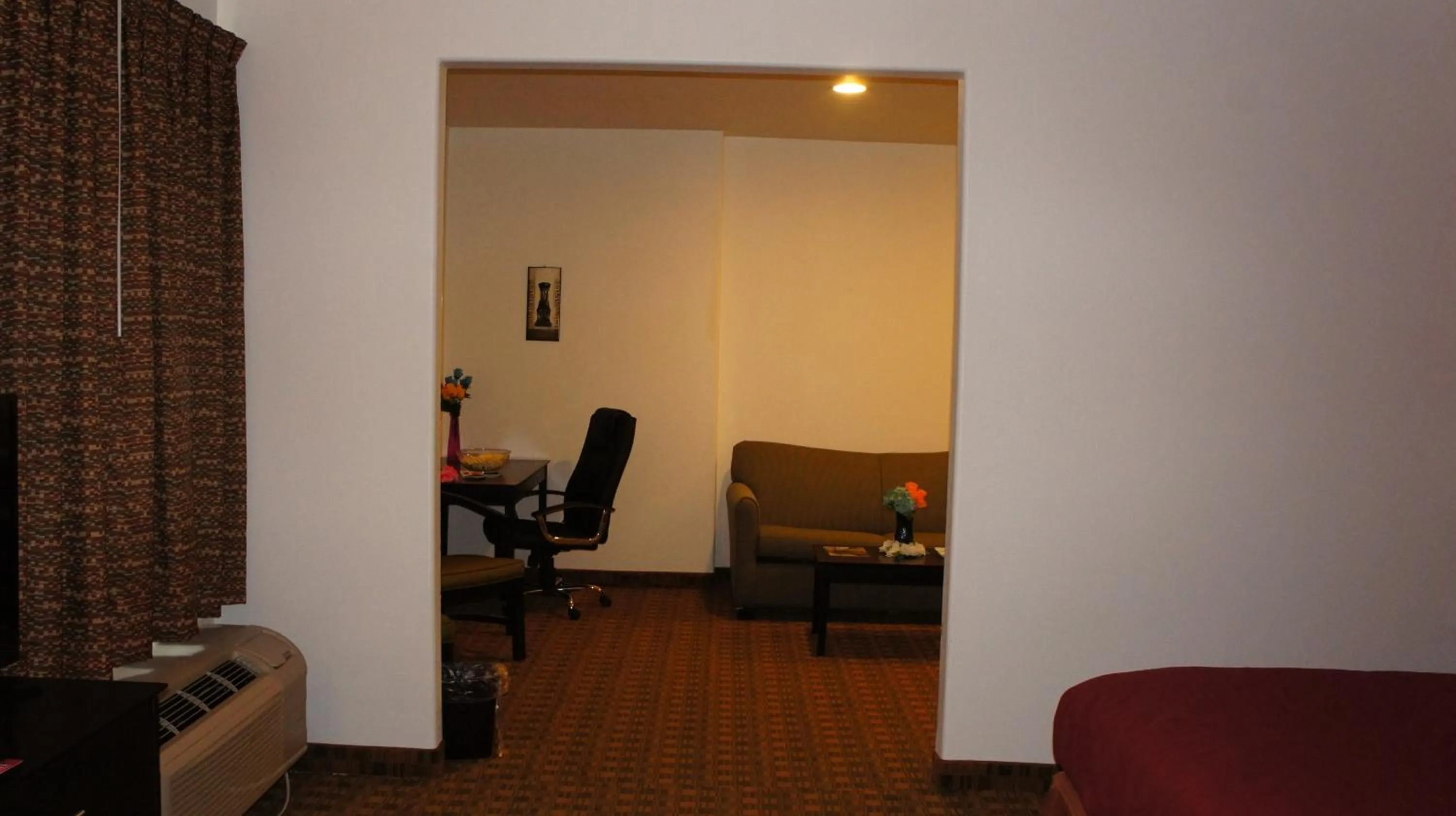 Seating area in Lux Inn and Suites