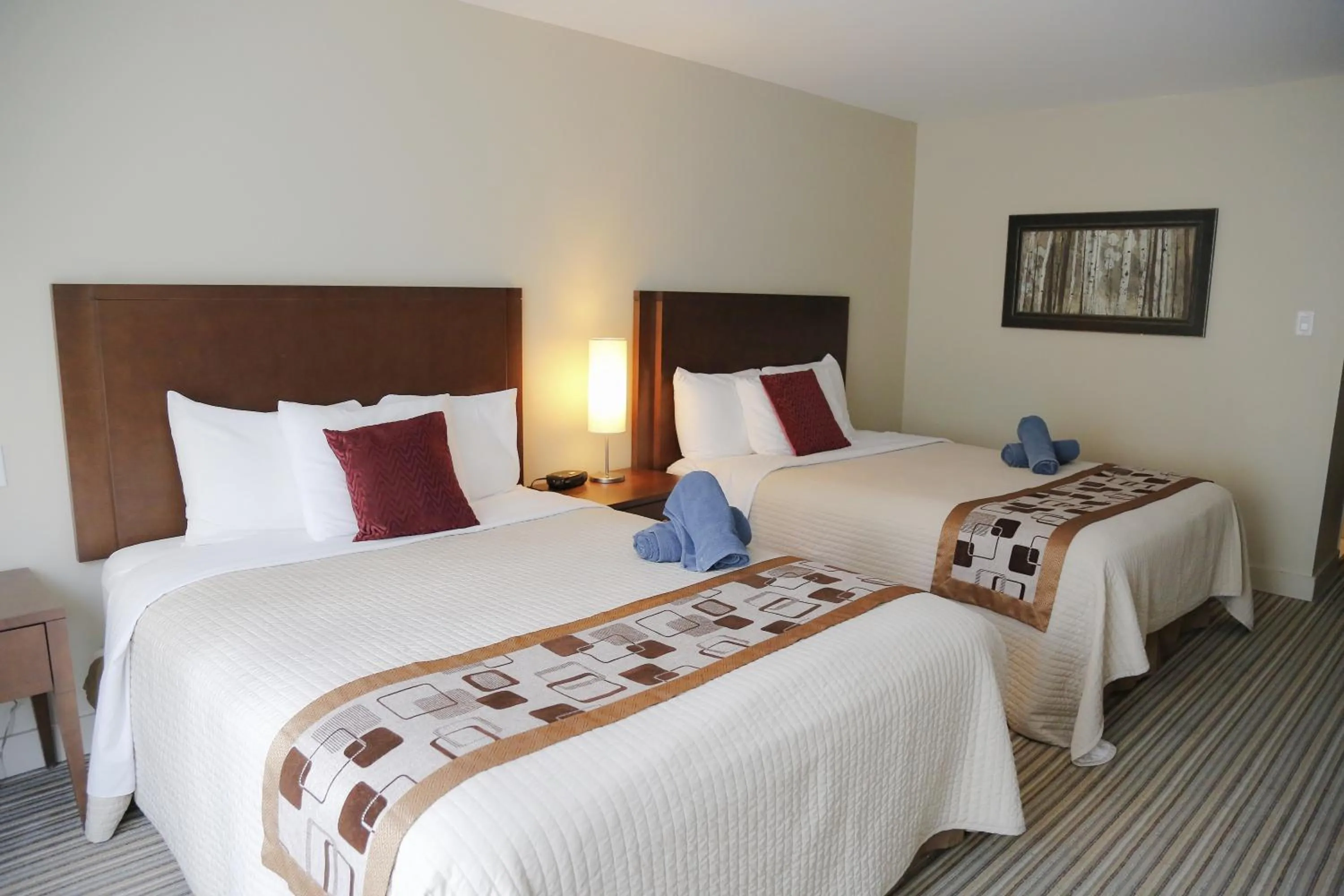 Bed in Excelsior Hôtel Spa Sainte-Adèle