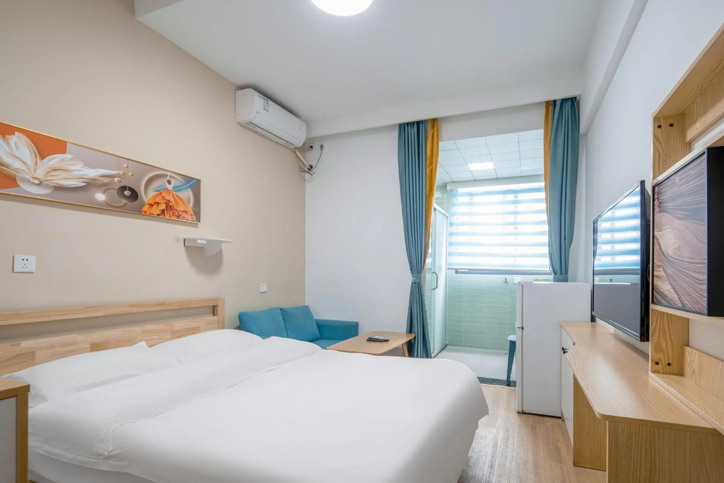 Bed in Sucha Hotel Xiamen Gaoqi International Airport